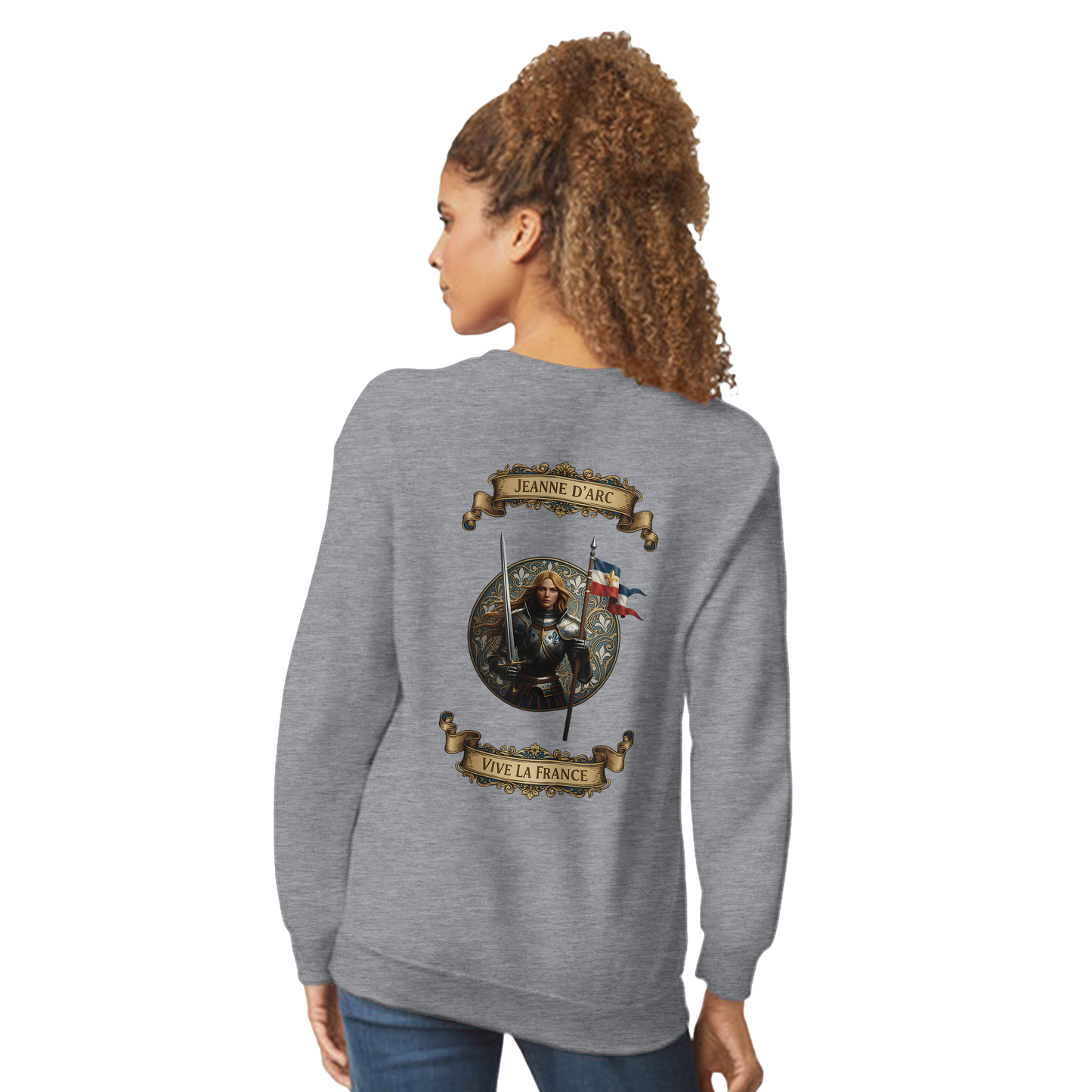 Damen-Sweatshirt Jeanne d'Arc klassischer Rundhalsausschnitt | Gildan® 18000