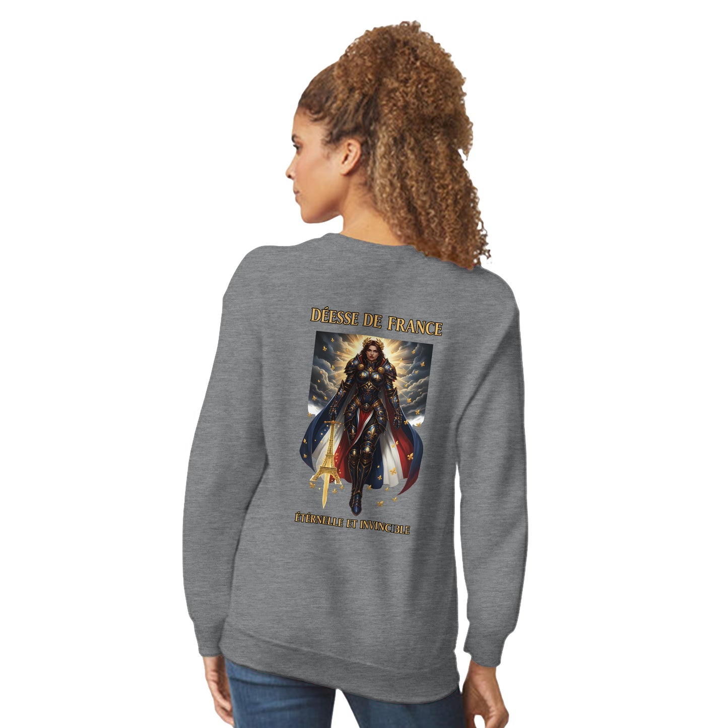 Women's Sweatshirt Goddess of France Style-French Classic Crewneck | Gildan® 18000