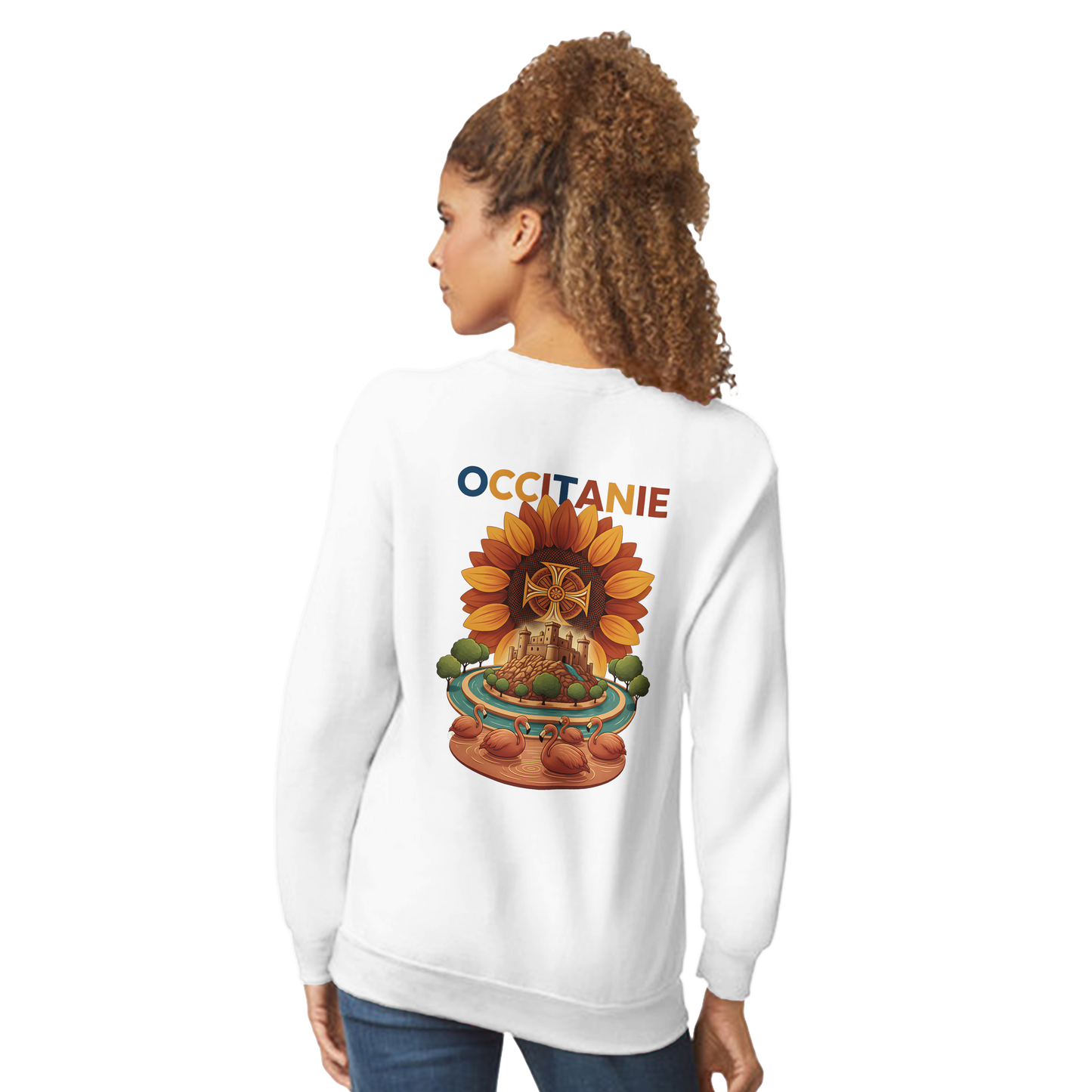 Unisex-Sweatshirt, klassischer Rundhalsausschnitt Occitanie | Gildan® 18000