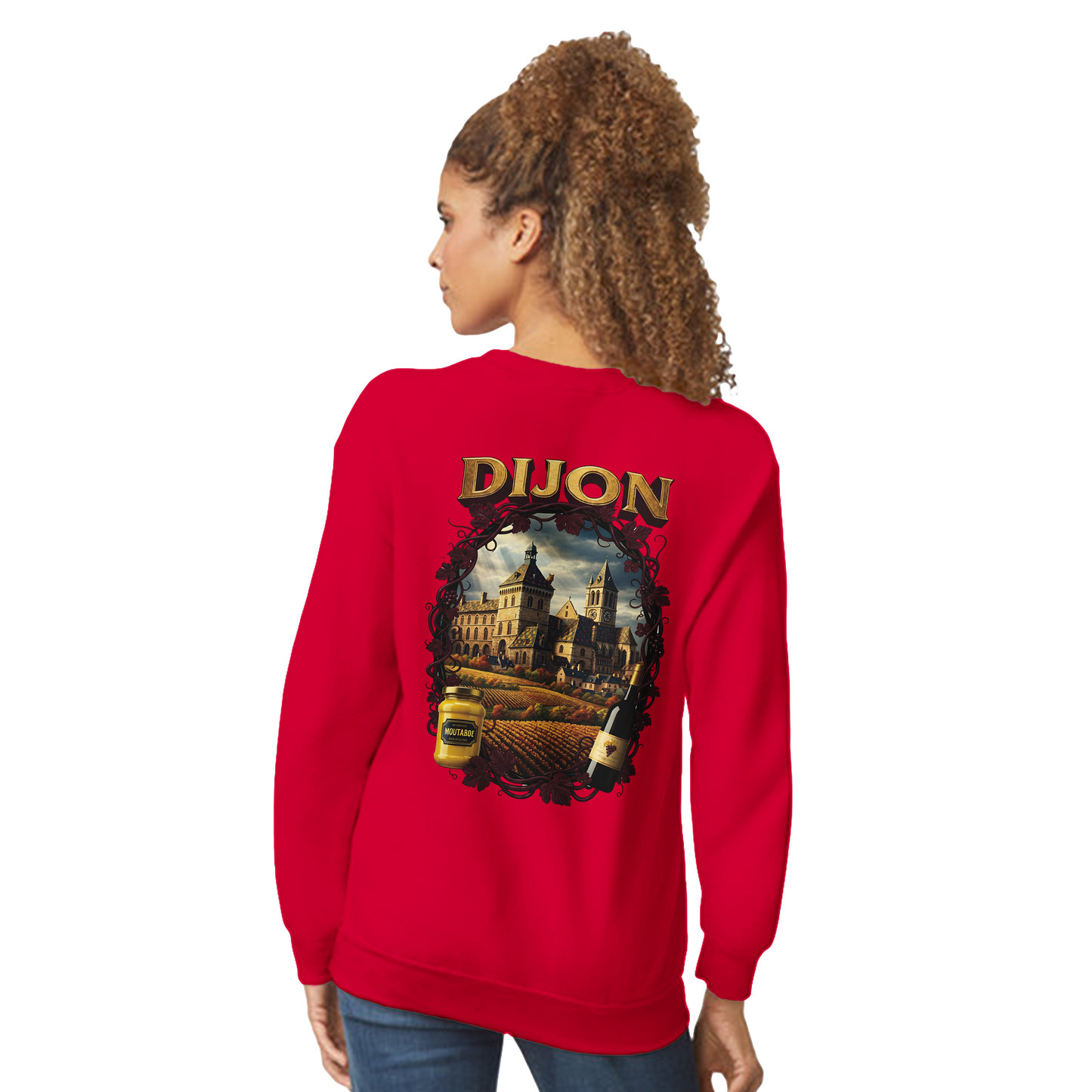 Unisex-Sweatshirt Dijon, Frankreich klassisch Rundhals | Gildan® 18000