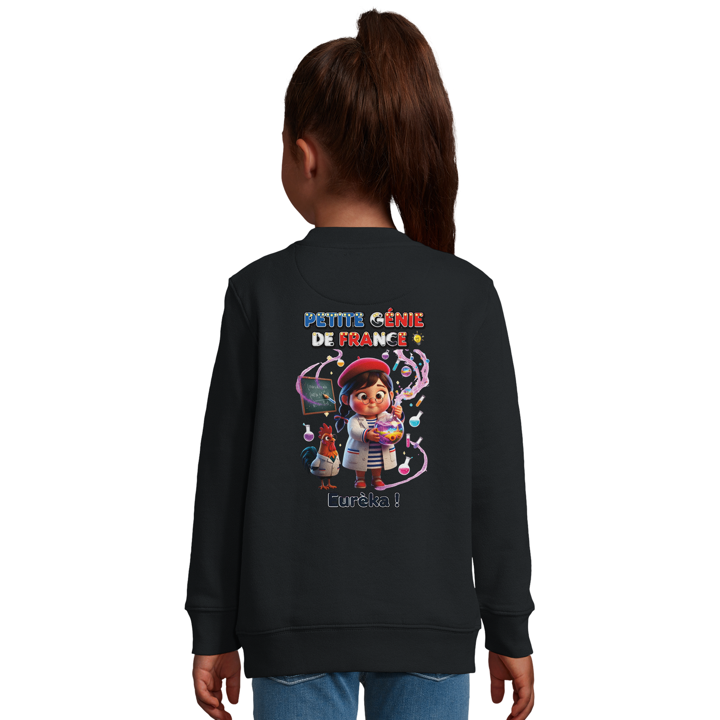 Girl's "Little Genius of France" Recycled Blend Sweatshirt | SOL'S Columbia Kids 04239