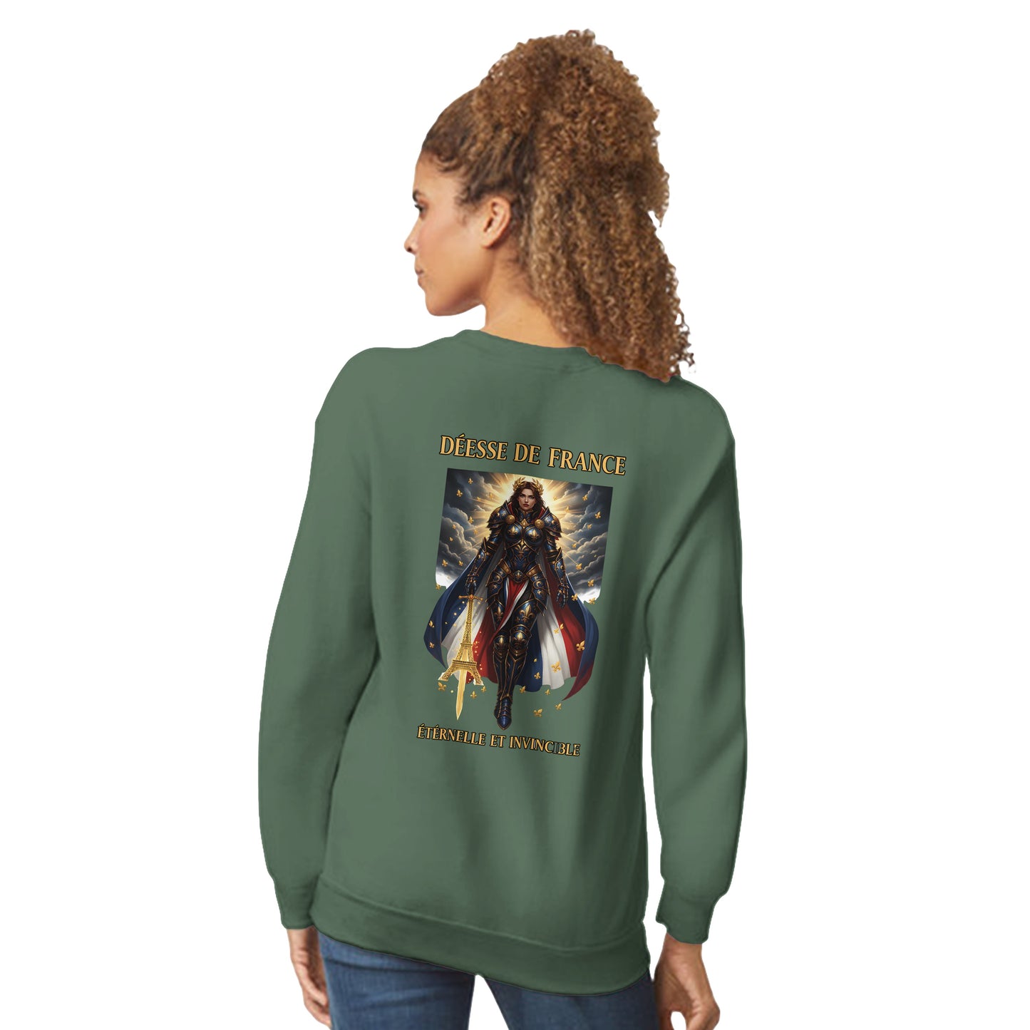Women's Sweatshirt Goddess of France Style-French Classic Crewneck | Gildan® 18000
