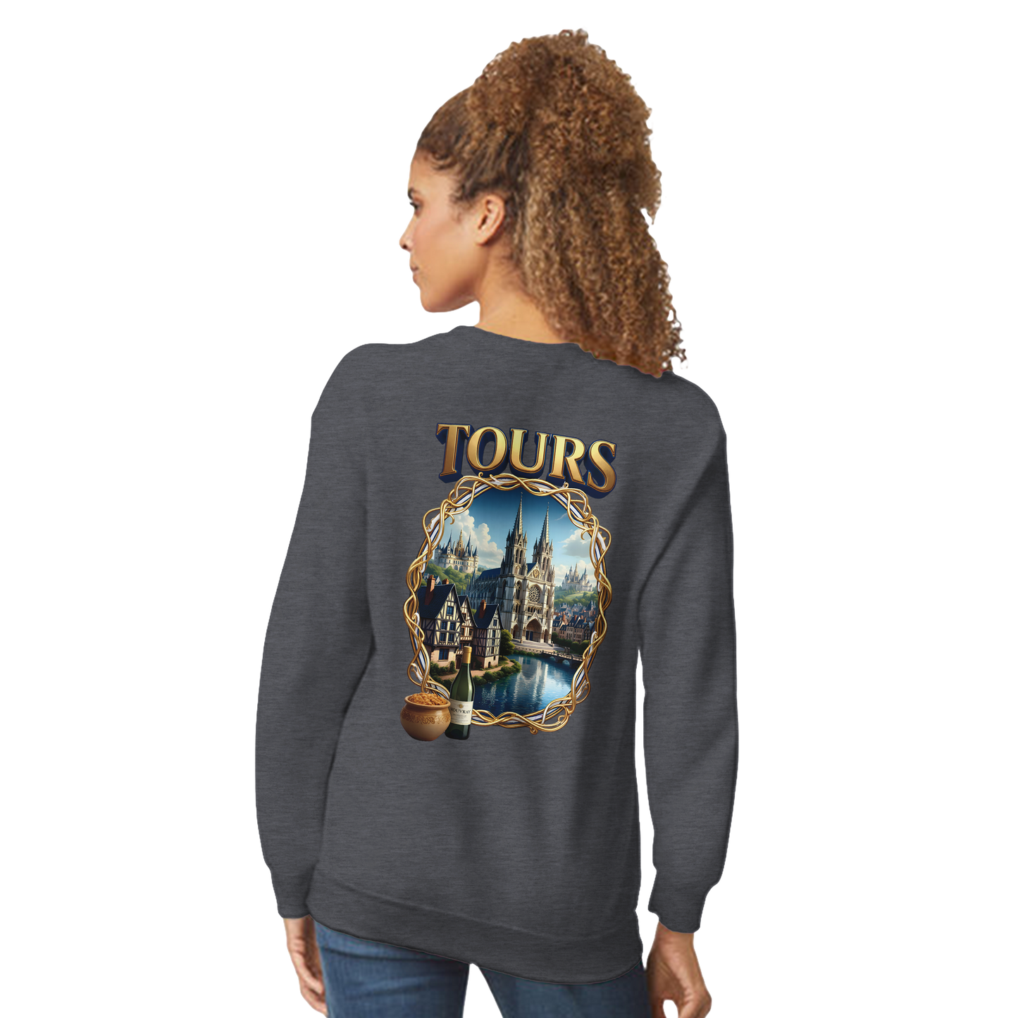 Unisex Sweatshirt Tours French City Classic Crewneck | Gildan® 18000
