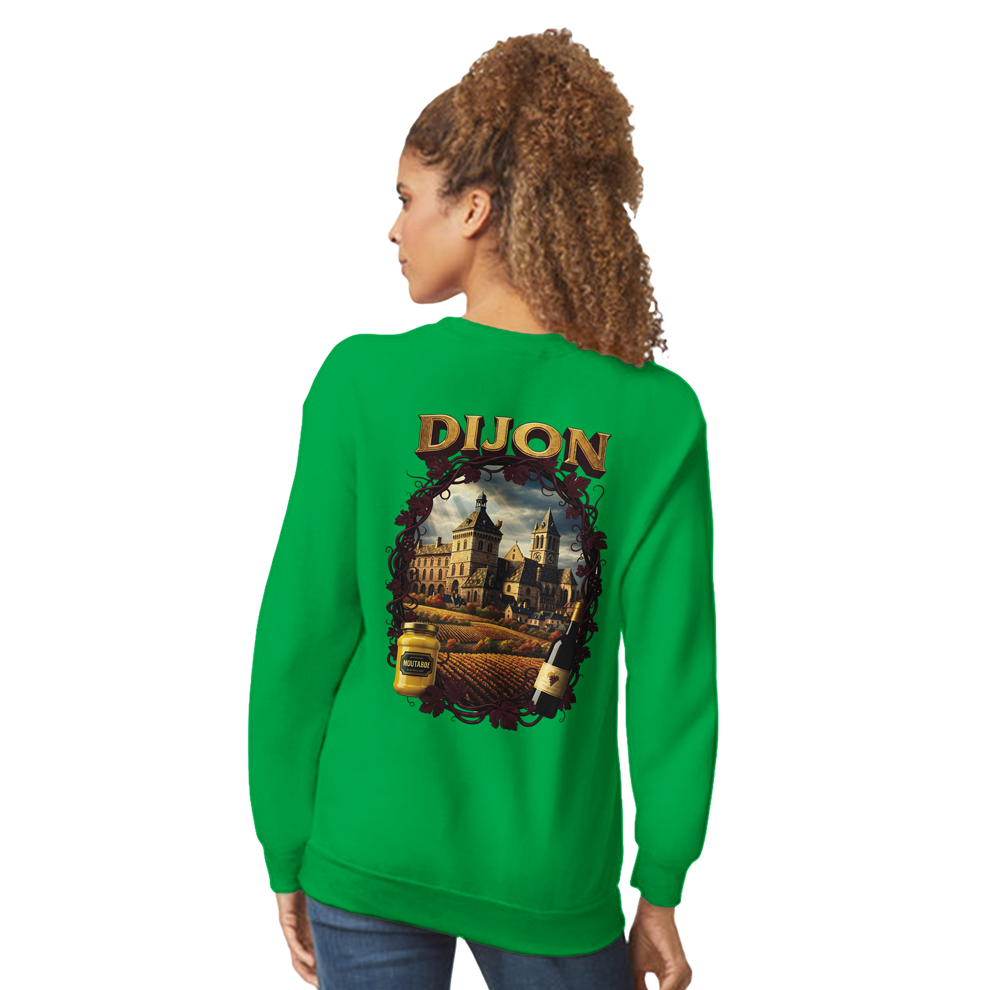 Unisex-Sweatshirt Dijon, Frankreich klassisch Rundhals | Gildan® 18000