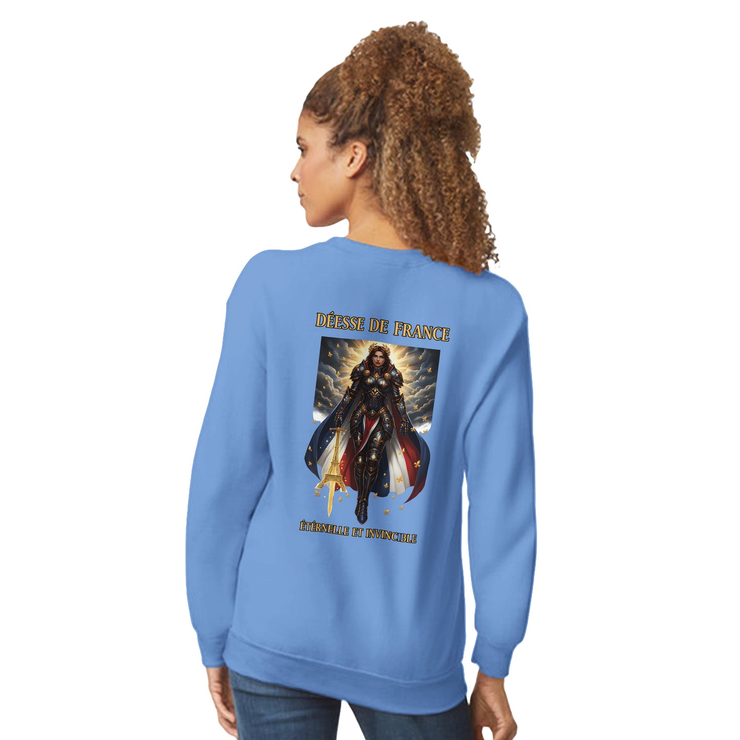 Women's Sweatshirt Goddess of France Style-French Classic Crewneck | Gildan® 18000
