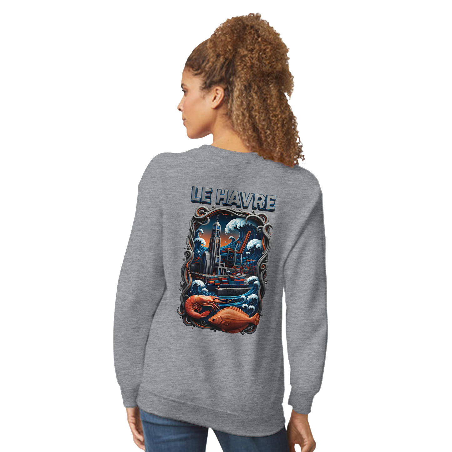 Sweat-shirt Unisexe Le Havre – Ville de France – Pull Premium Confort