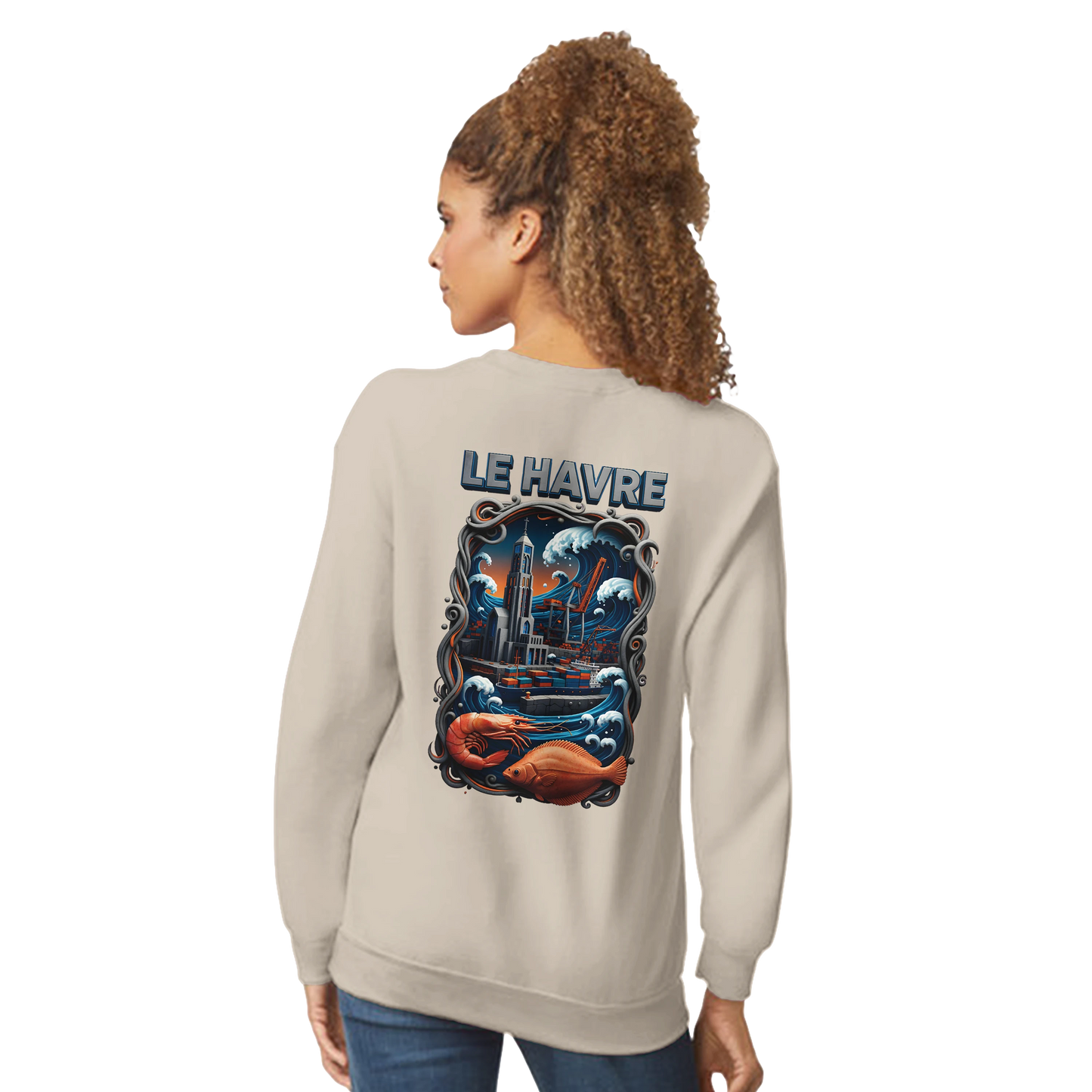 Sweat-shirt Unisexe Le Havre – Ville de France – Pull Premium Confort
