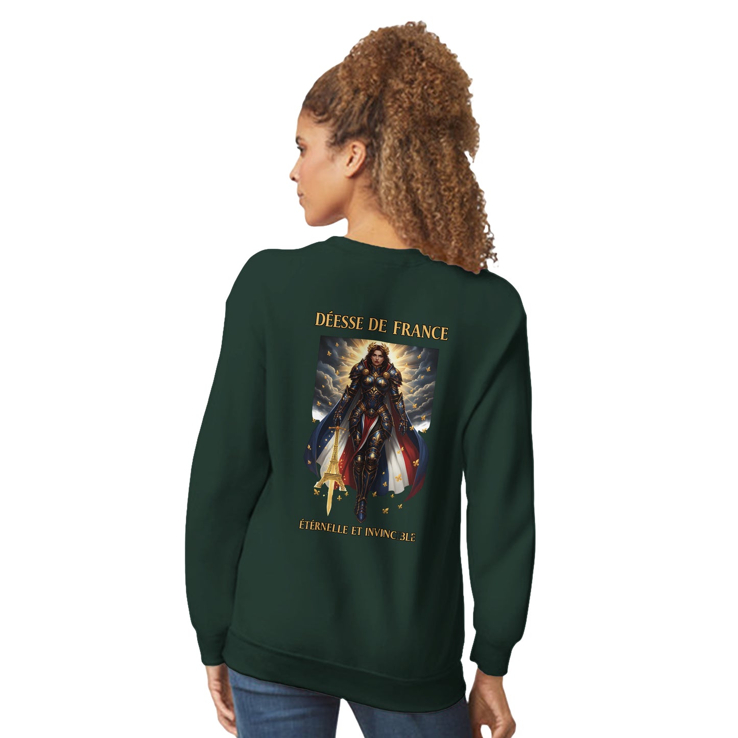 Women's Sweatshirt Goddess of France Style-French Classic Crewneck | Gildan® 18000
