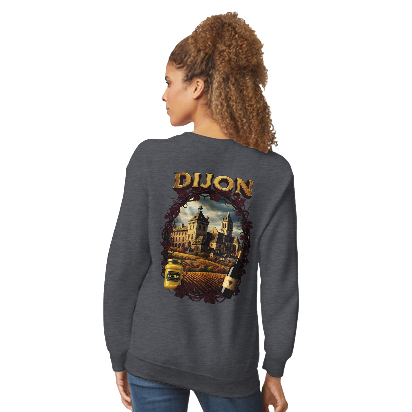 Unisex-Sweatshirt Dijon, Frankreich klassisch Rundhals | Gildan® 18000