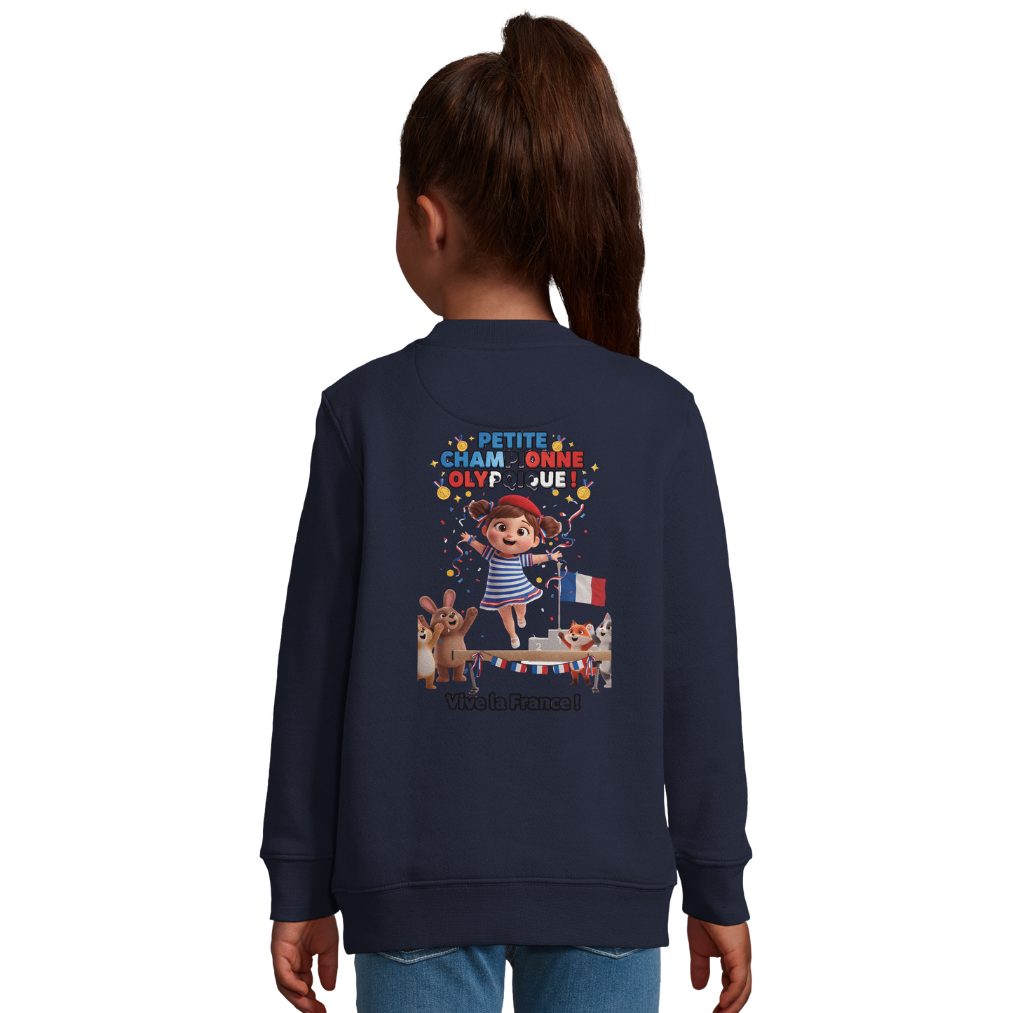 Girl's Little Olympic Champion Recycled Blend Sweatshirt | SOL'S Columbia Kids 04239
