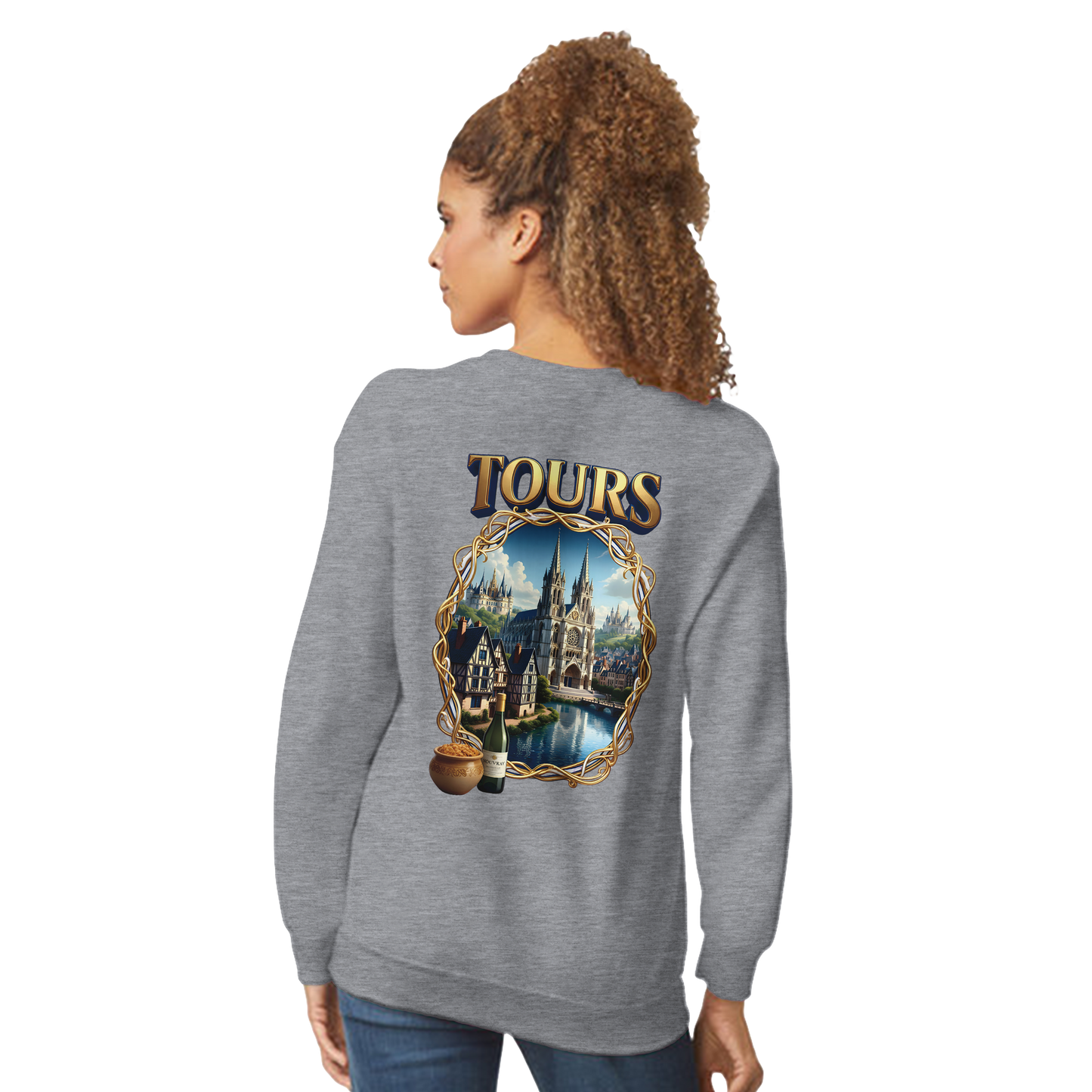 Unisex Sweatshirt Tours French City Classic Crewneck | Gildan® 18000