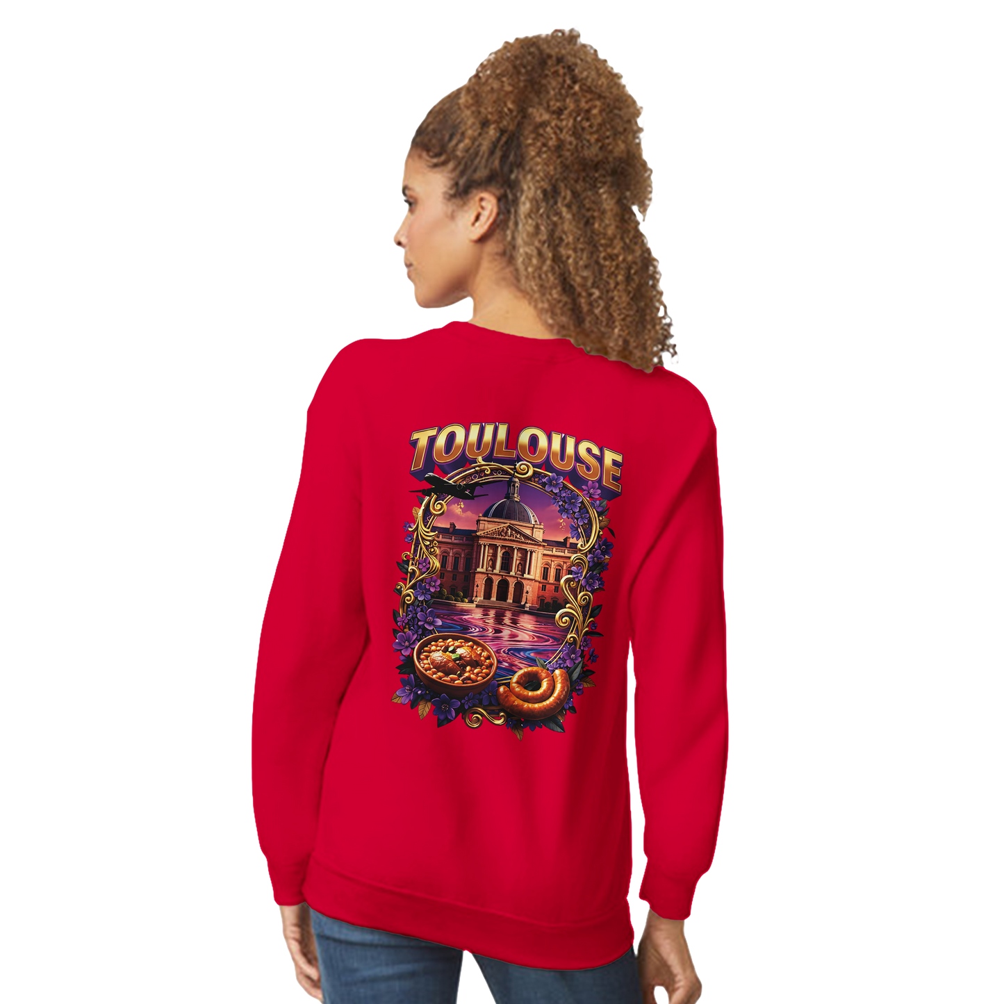 Unisex Sweatshirt Toulouse Classic French City Crewneck | Gildan® 18000