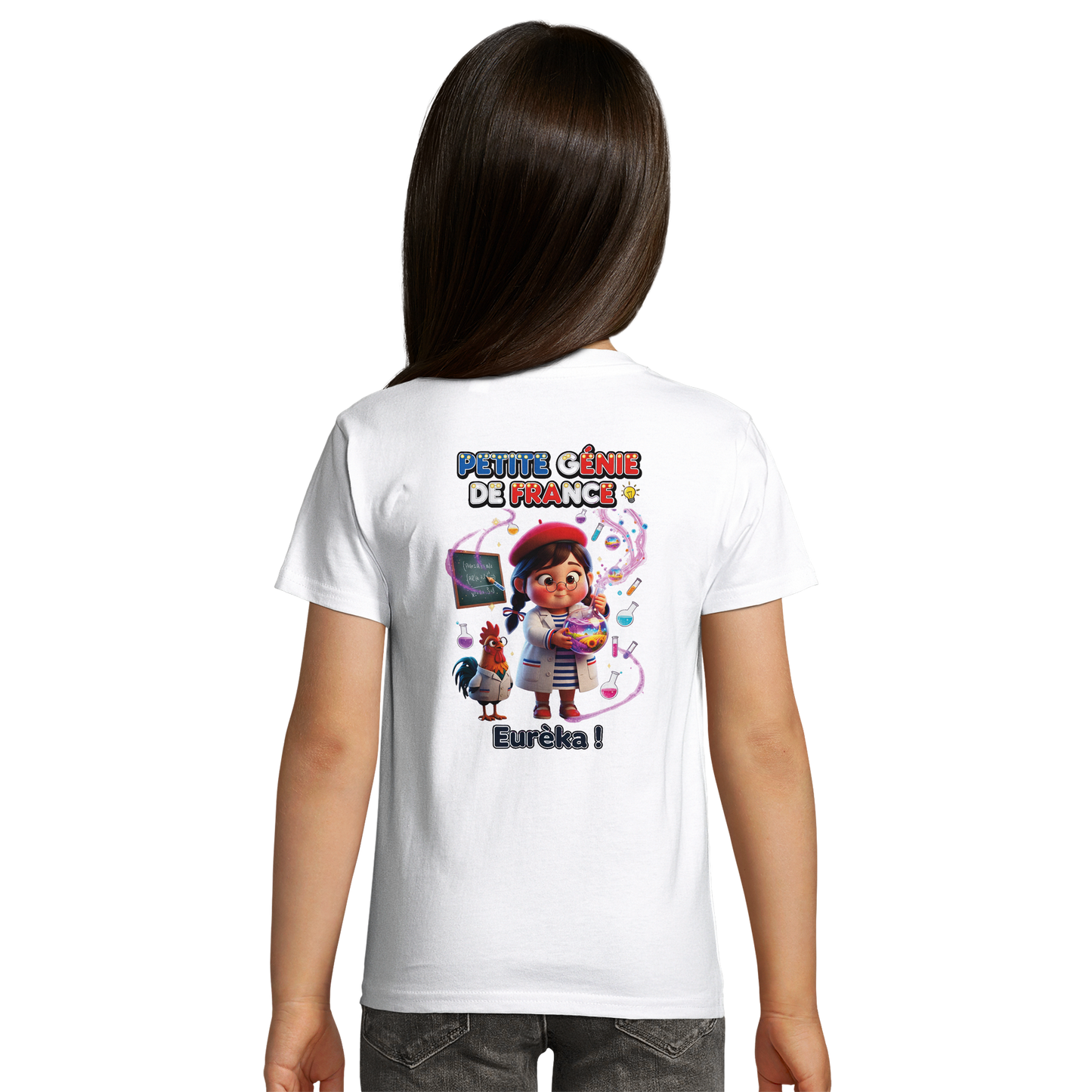 T-Shirt Mädchen „Kleines Genie aus Frankreich“ Bio | SOL'S Pioneer Kids 03578