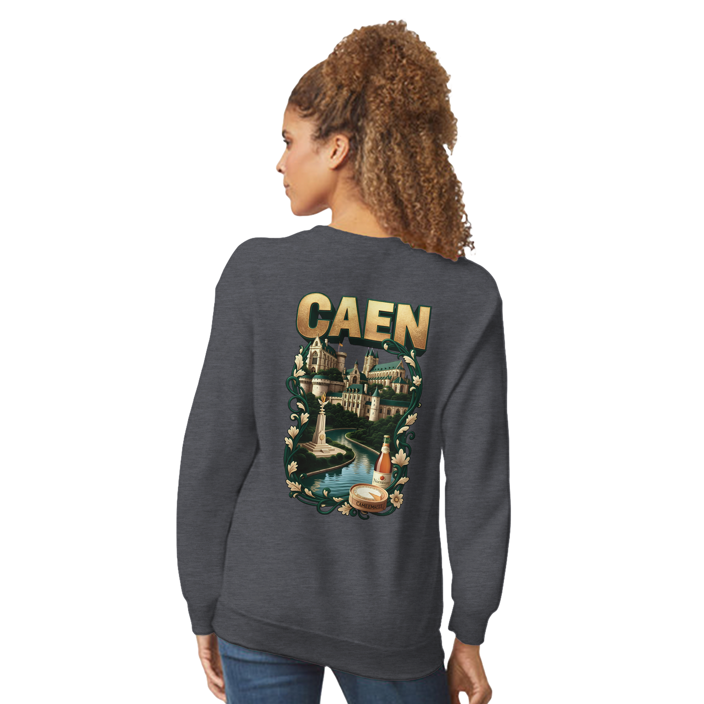 Sweatshirt Caen Stadt in Frankreich klassisch Unisex Rundhals | Gildan® 18000