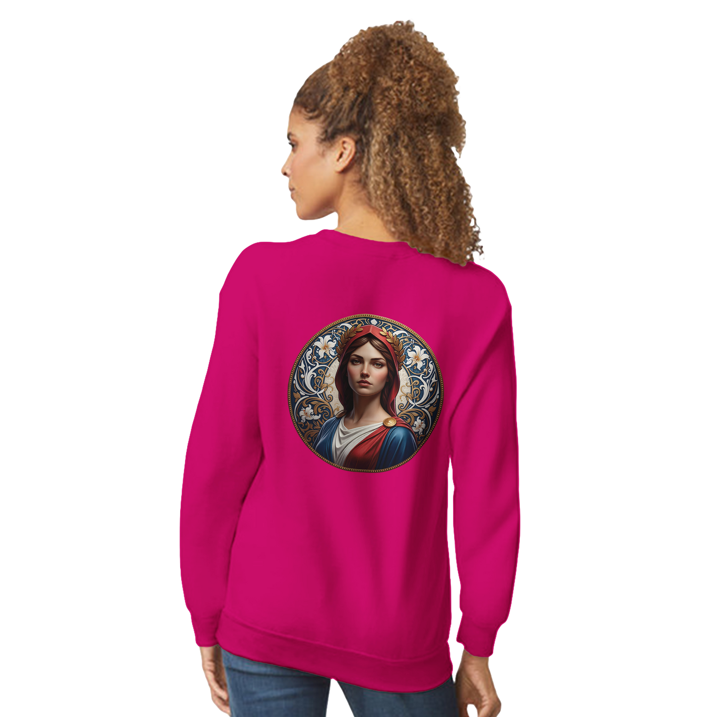 Damen-Sweatshirt Marianne klassisch Rundhals | Gildan® 18000