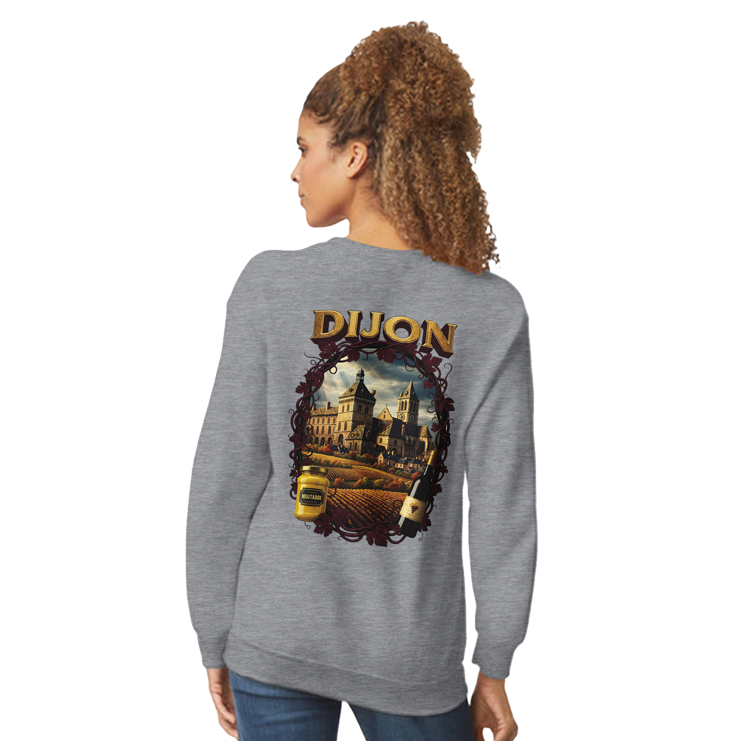 Unisex-Sweatshirt Dijon, Frankreich klassisch Rundhals | Gildan® 18000