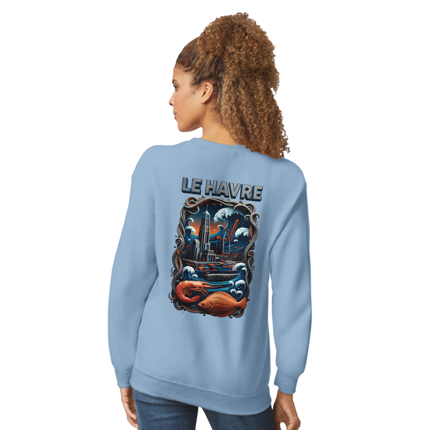 Sweat-shirt Unisexe Le Havre – Ville de France – Pull Premium Confort