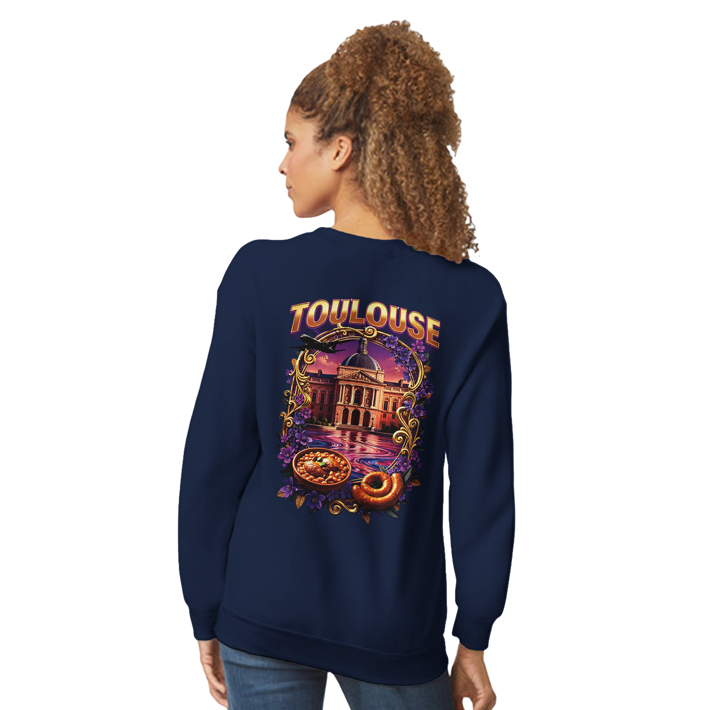 Unisex Sweatshirt Toulouse Classic French City Crewneck | Gildan® 18000