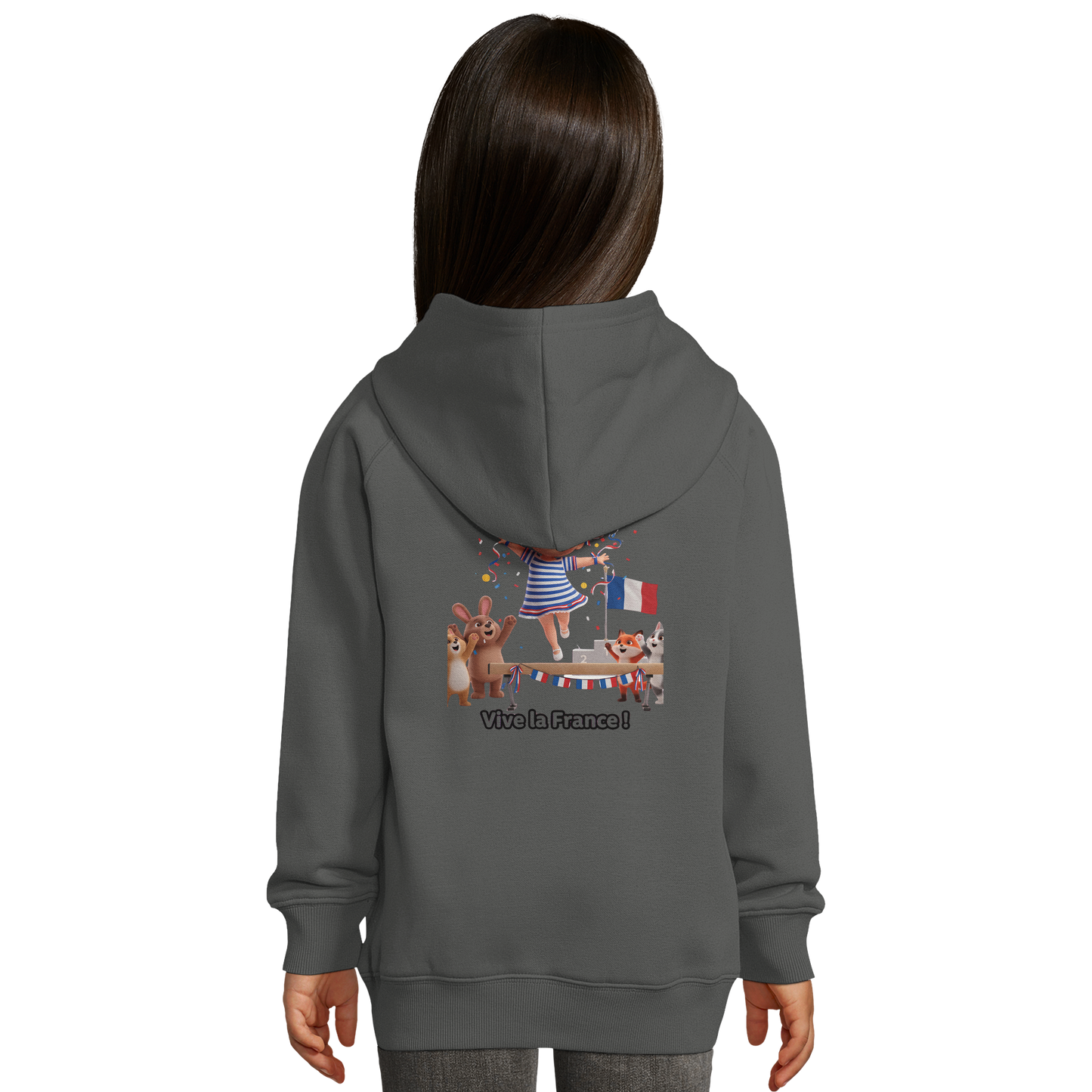 Girls' hooded sweatshirt little Olympic champion organic | SOL'S Stellar Kids 03576