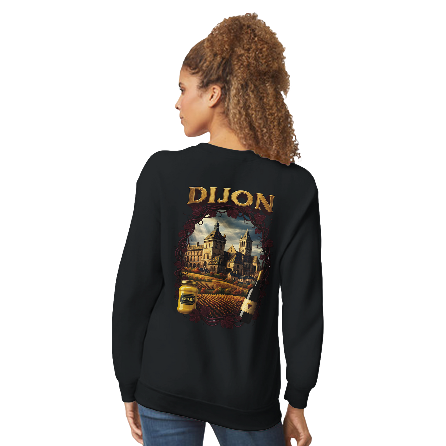 Unisex-Sweatshirt Dijon, Frankreich klassisch Rundhals | Gildan® 18000