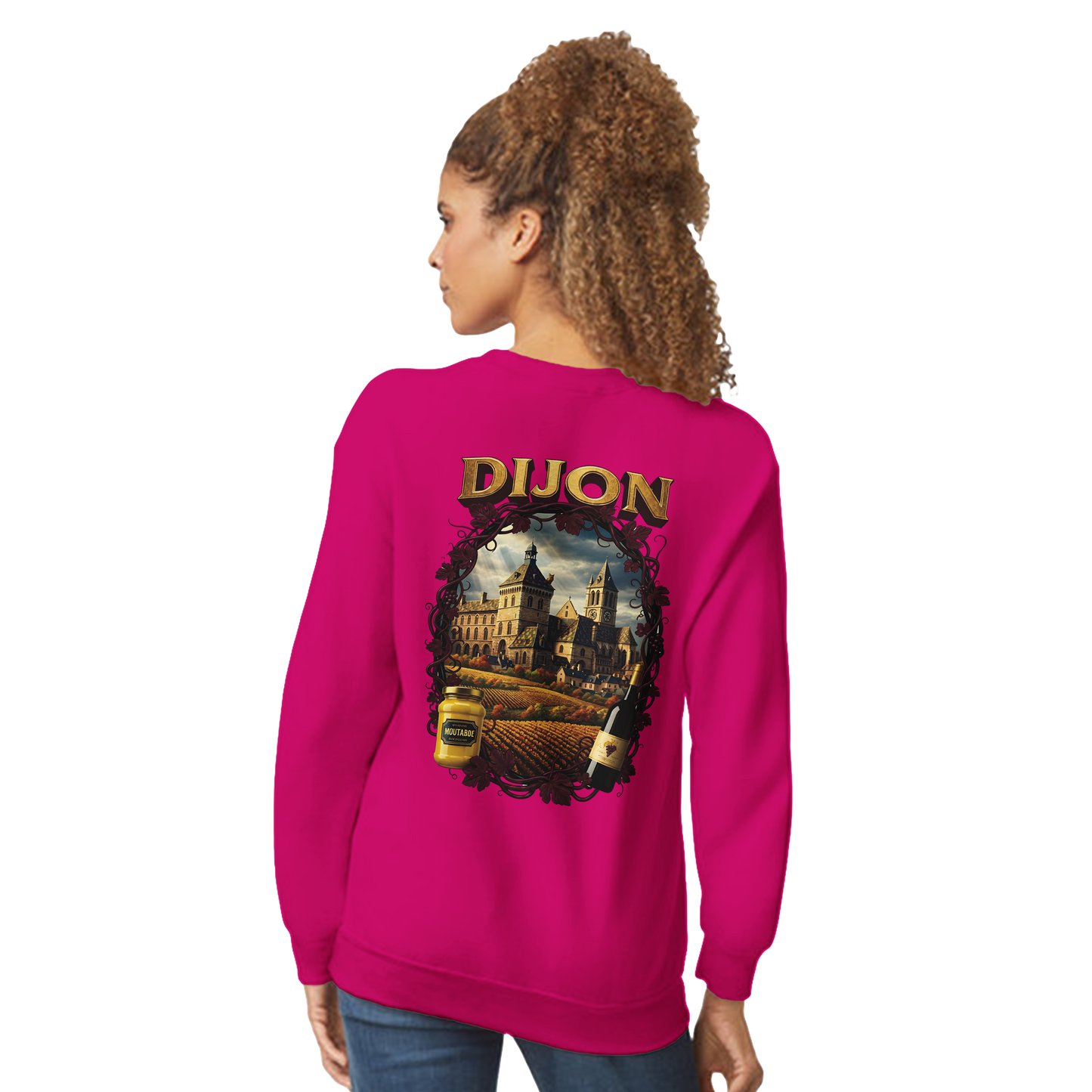 Unisex-Sweatshirt Dijon, Frankreich klassisch Rundhals | Gildan® 18000