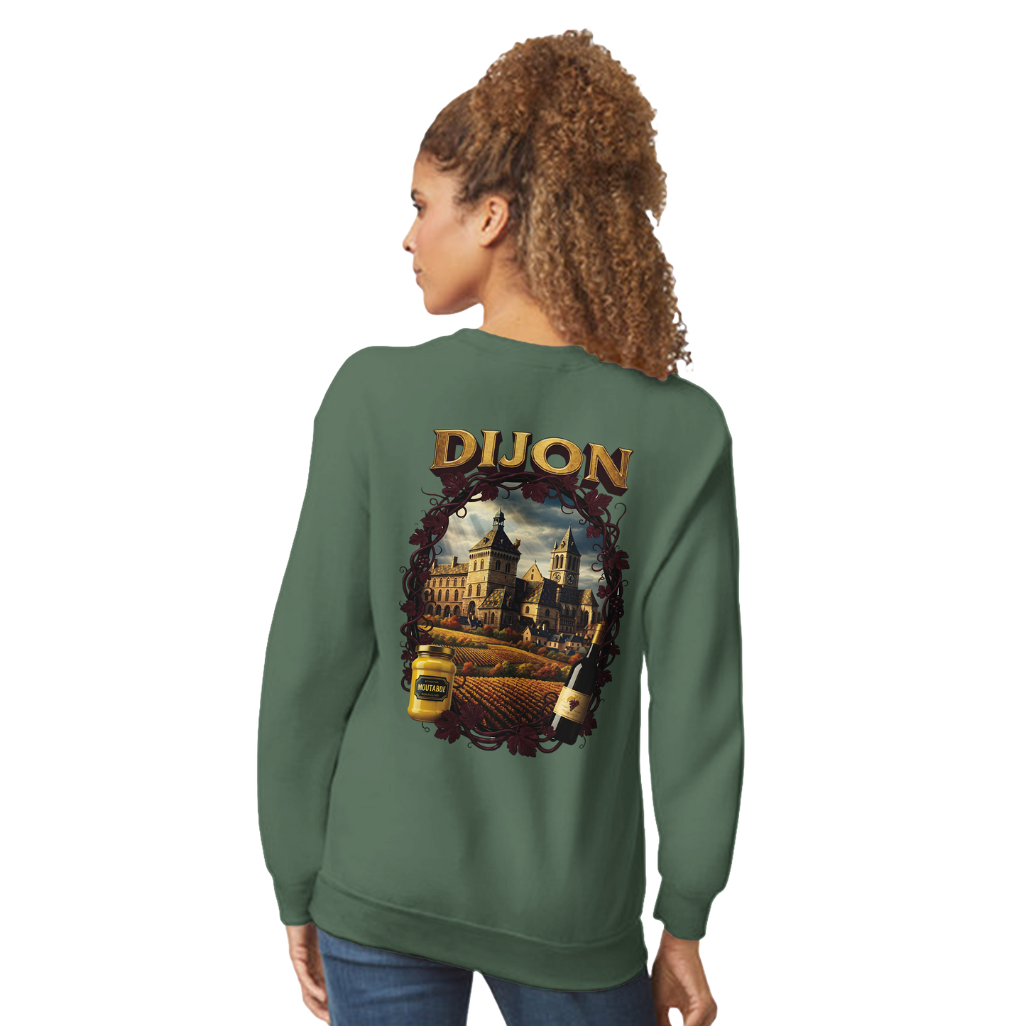 Unisex-Sweatshirt Dijon, Frankreich klassisch Rundhals | Gildan® 18000