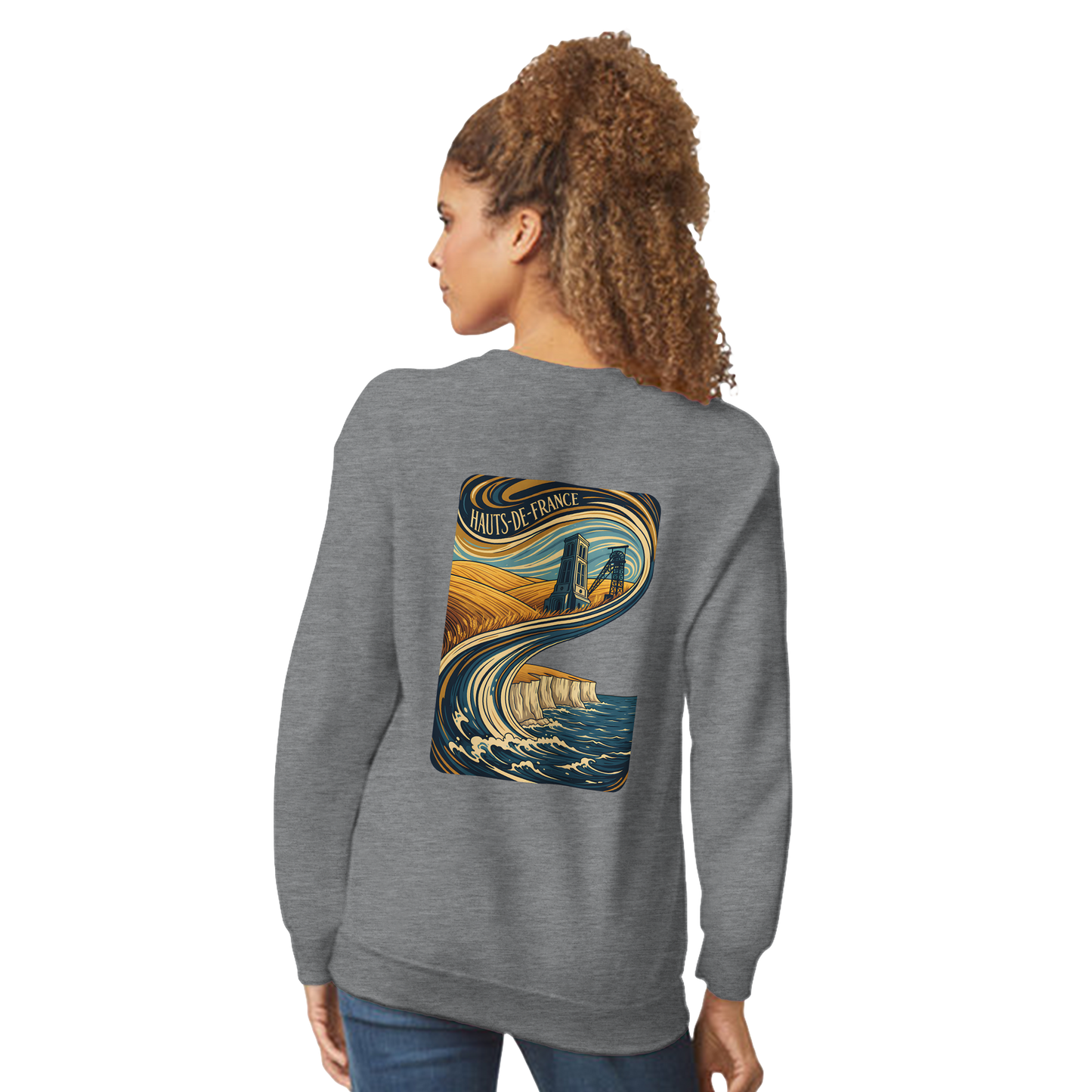 Unisex Nord-Pas-de-Calais classic crewneck sweatshirt | Gildan® 18000