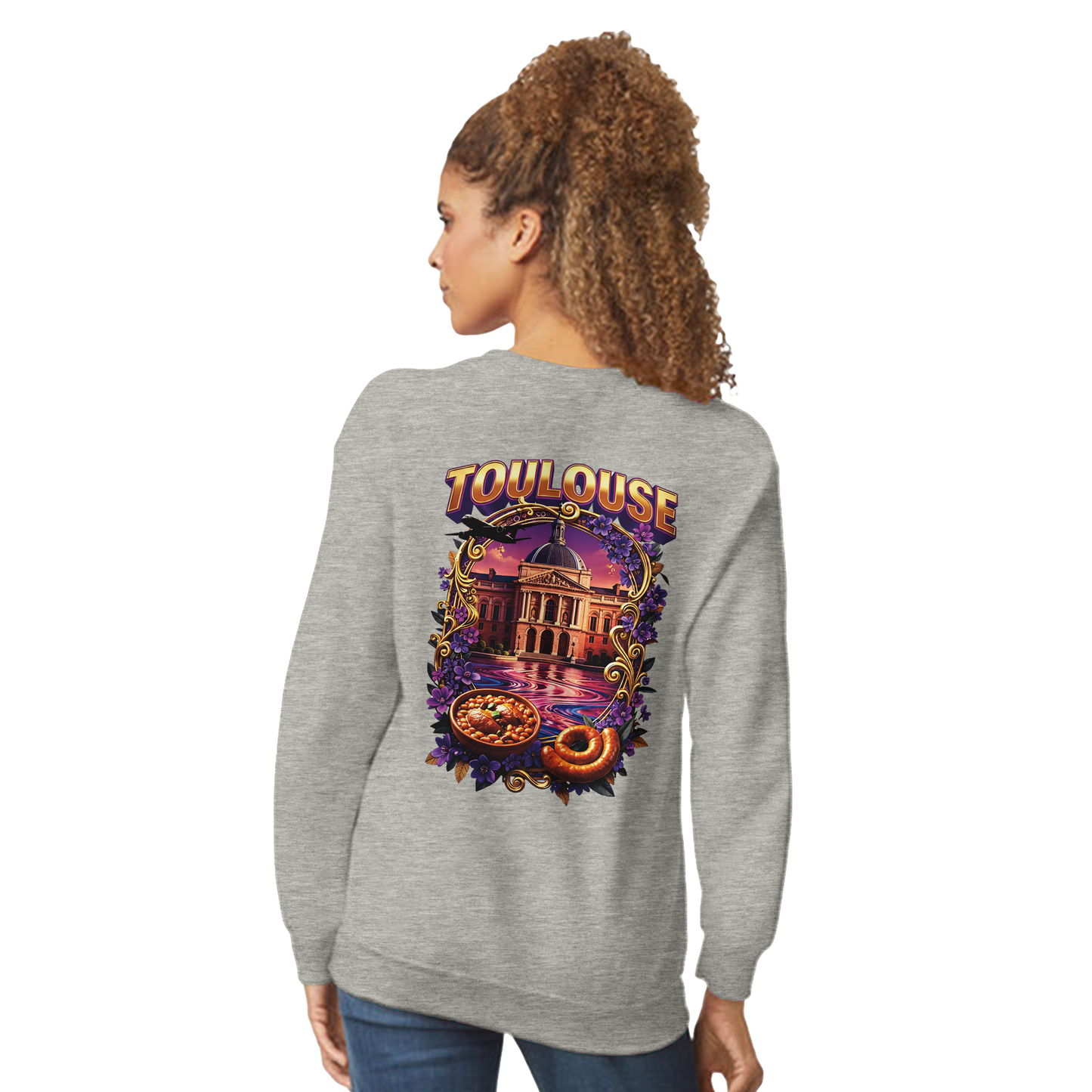 Unisex Sweatshirt Toulouse Classic French City Crewneck | Gildan® 18000
