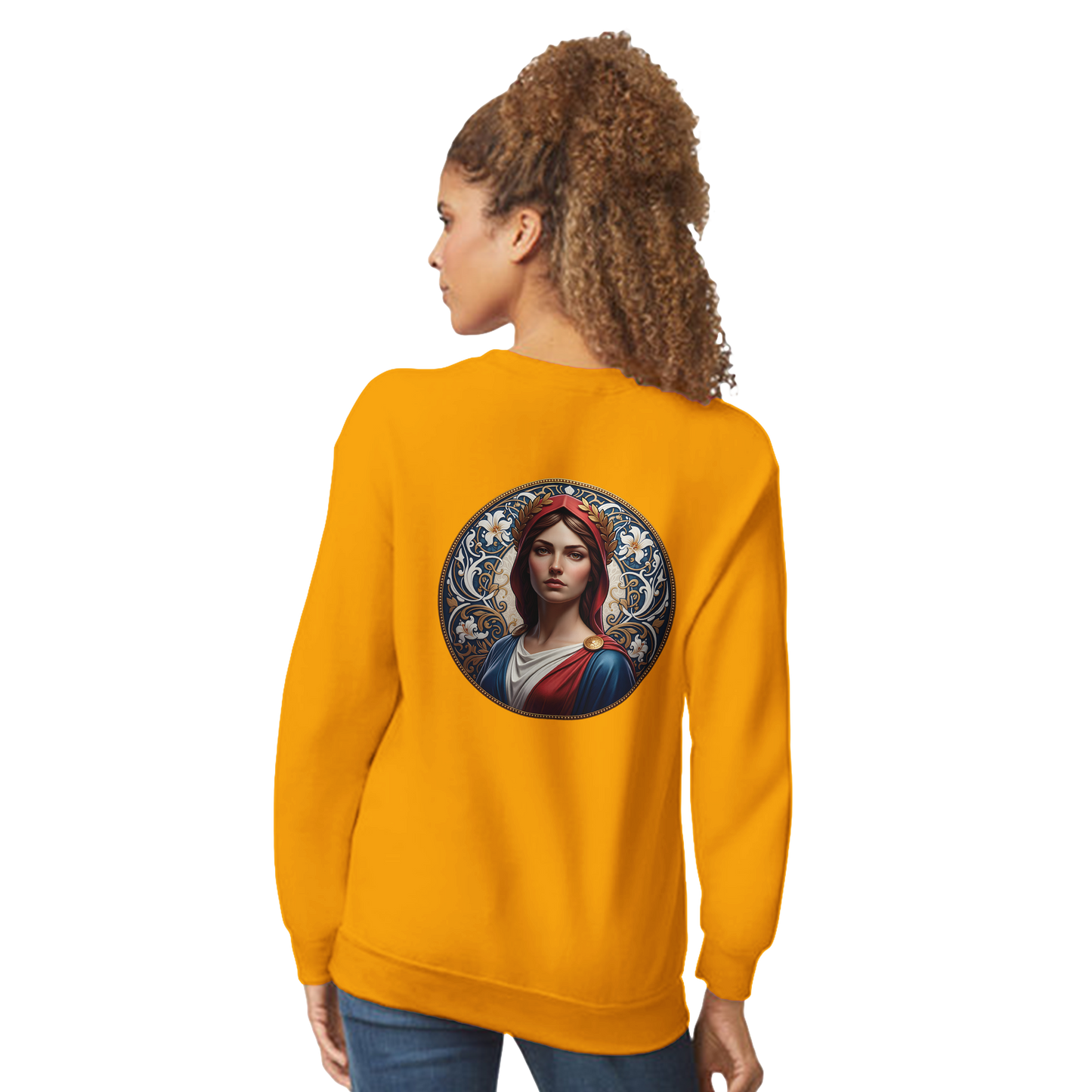 Damen-Sweatshirt Marianne klassisch Rundhals | Gildan® 18000