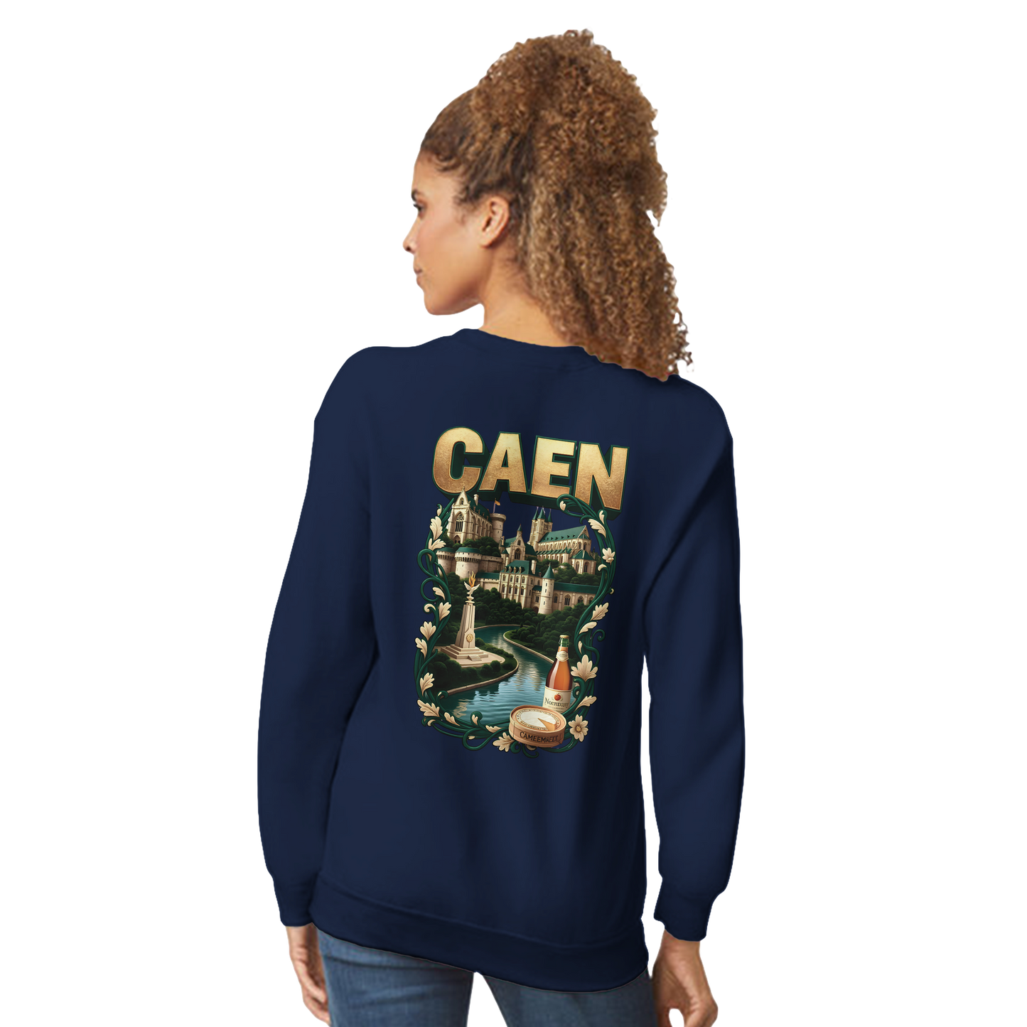 Sweatshirt Caen Stadt in Frankreich klassisch Unisex Rundhals | Gildan® 18000
