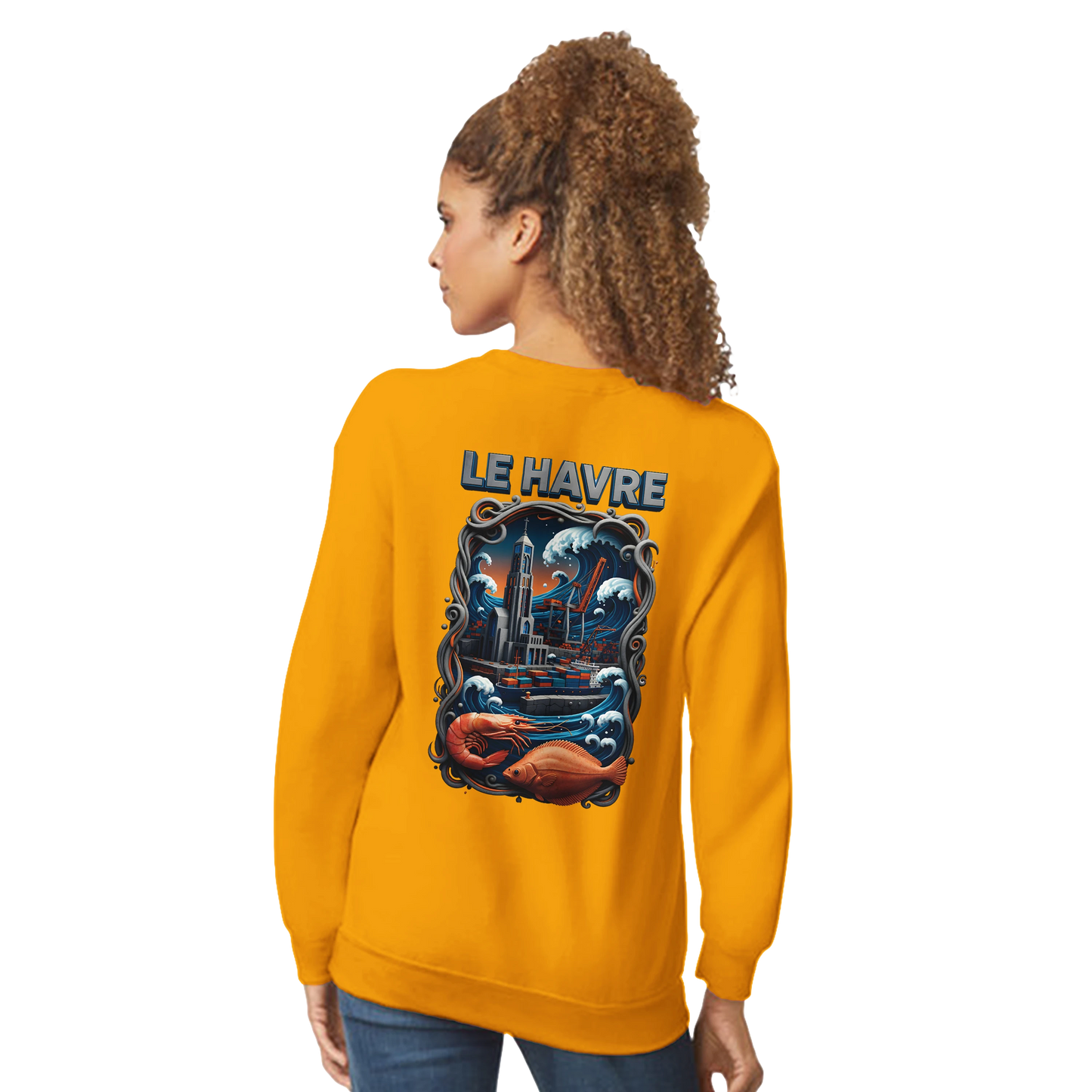 Sweat-shirt Unisexe Le Havre – Ville de France – Pull Premium Confort