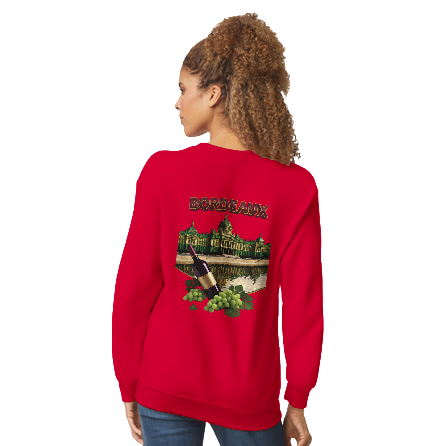 Unisex city burgundy classic crewneck sweatshirt | Gildan® 18000