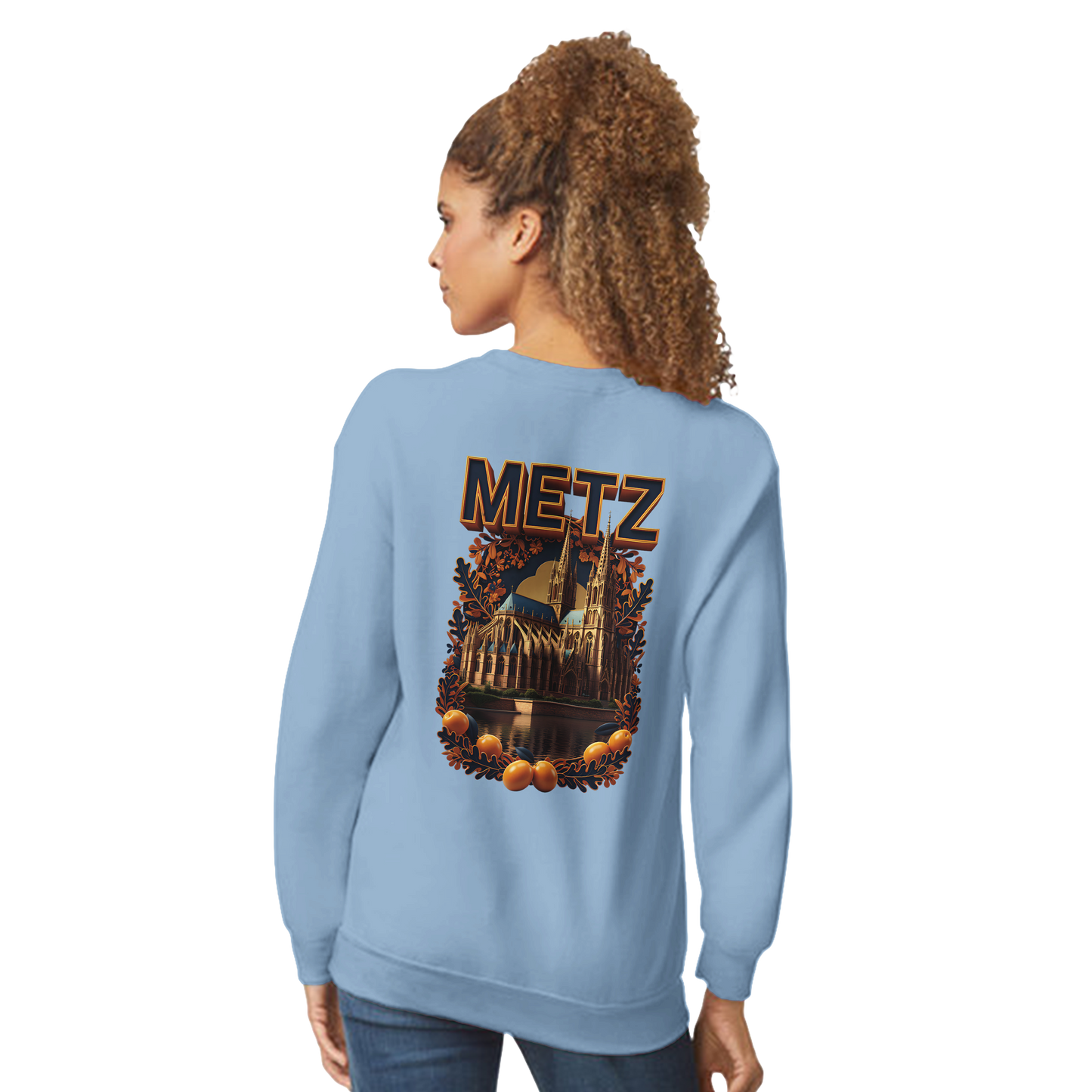 Unisex Sweatshirt Metz France City Classic Crewneck | Gildan® 18000