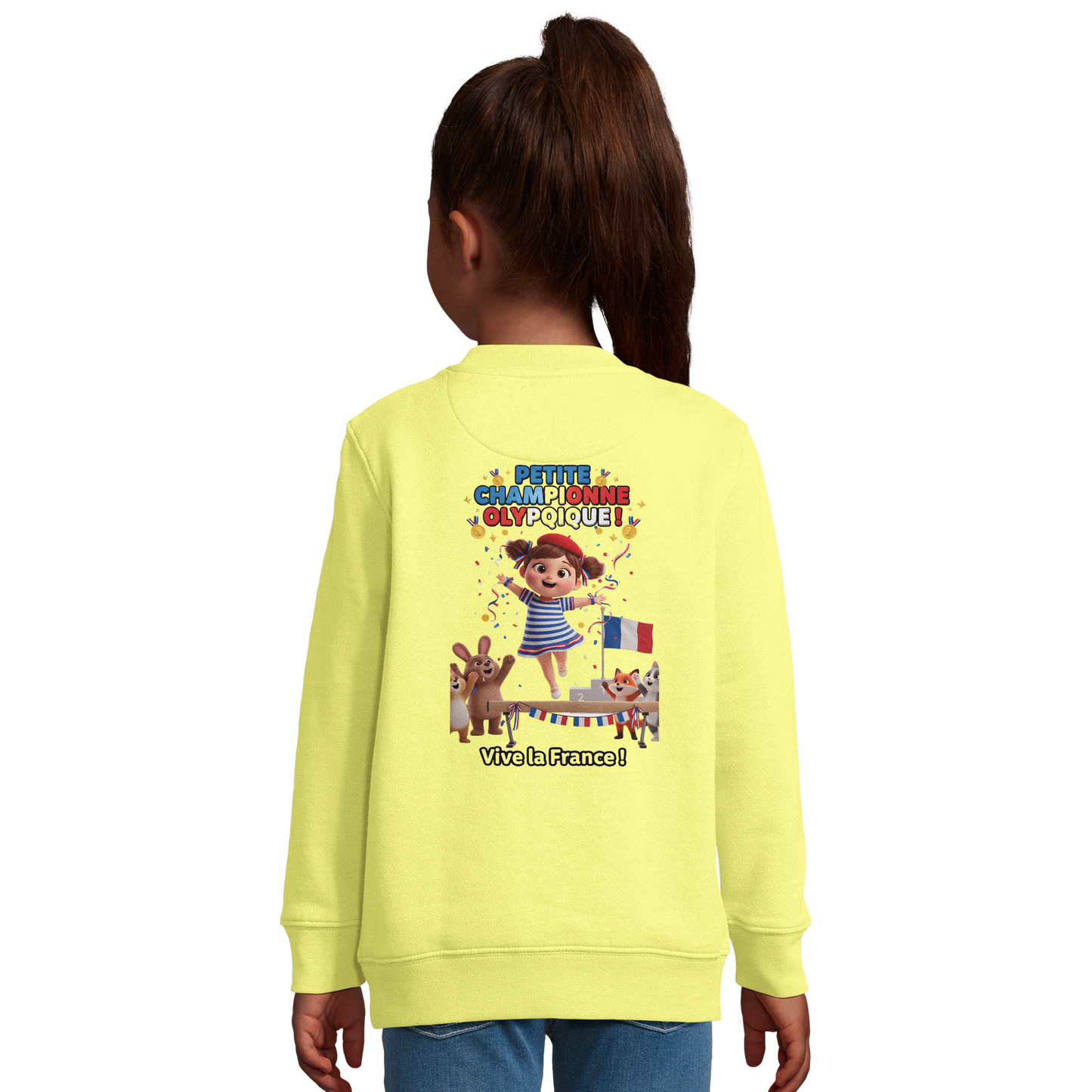 Girl's Little Olympic Champion Recycled Blend Sweatshirt | SOL'S Columbia Kids 04239