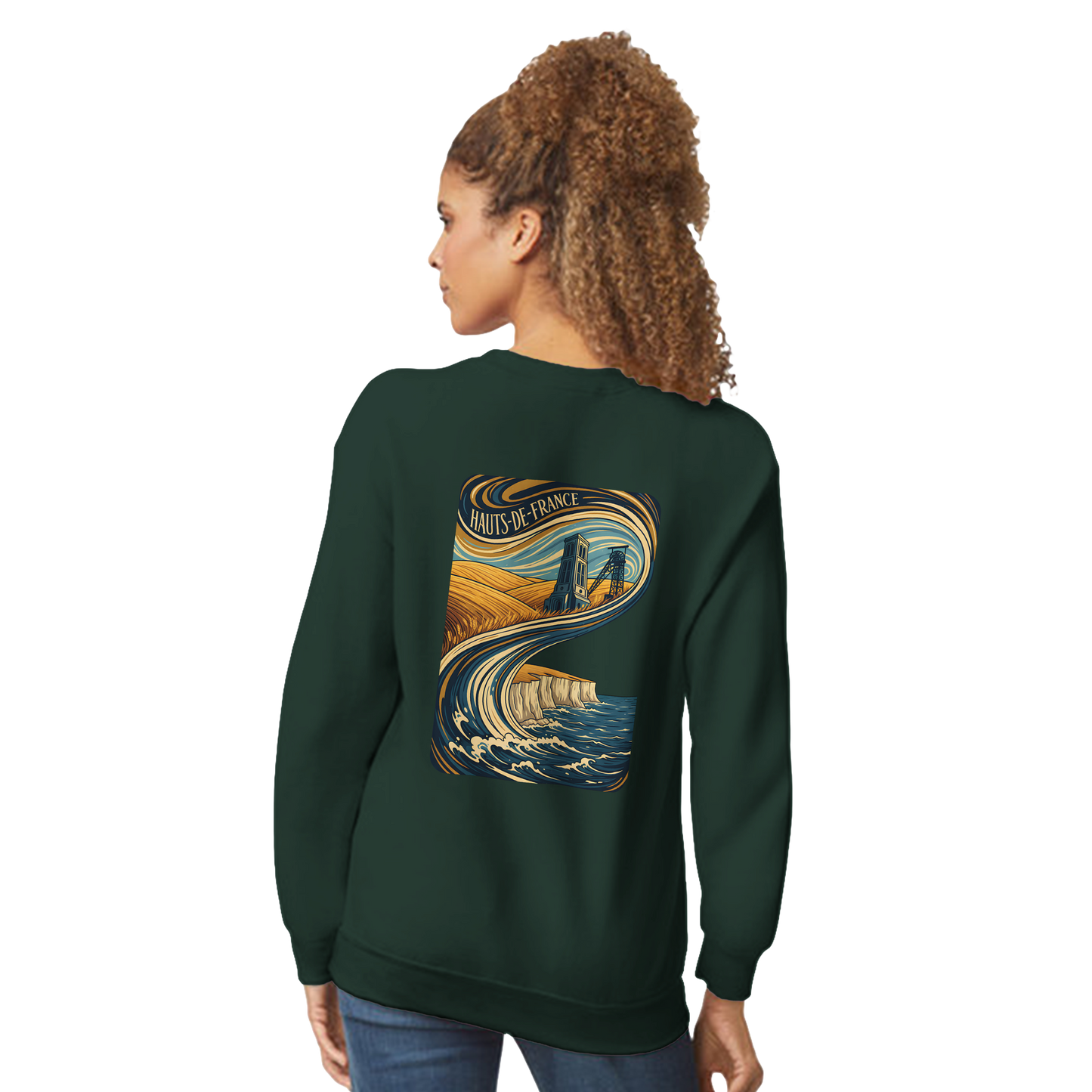 Unisex Nord-Pas-de-Calais classic crewneck sweatshirt | Gildan® 18000