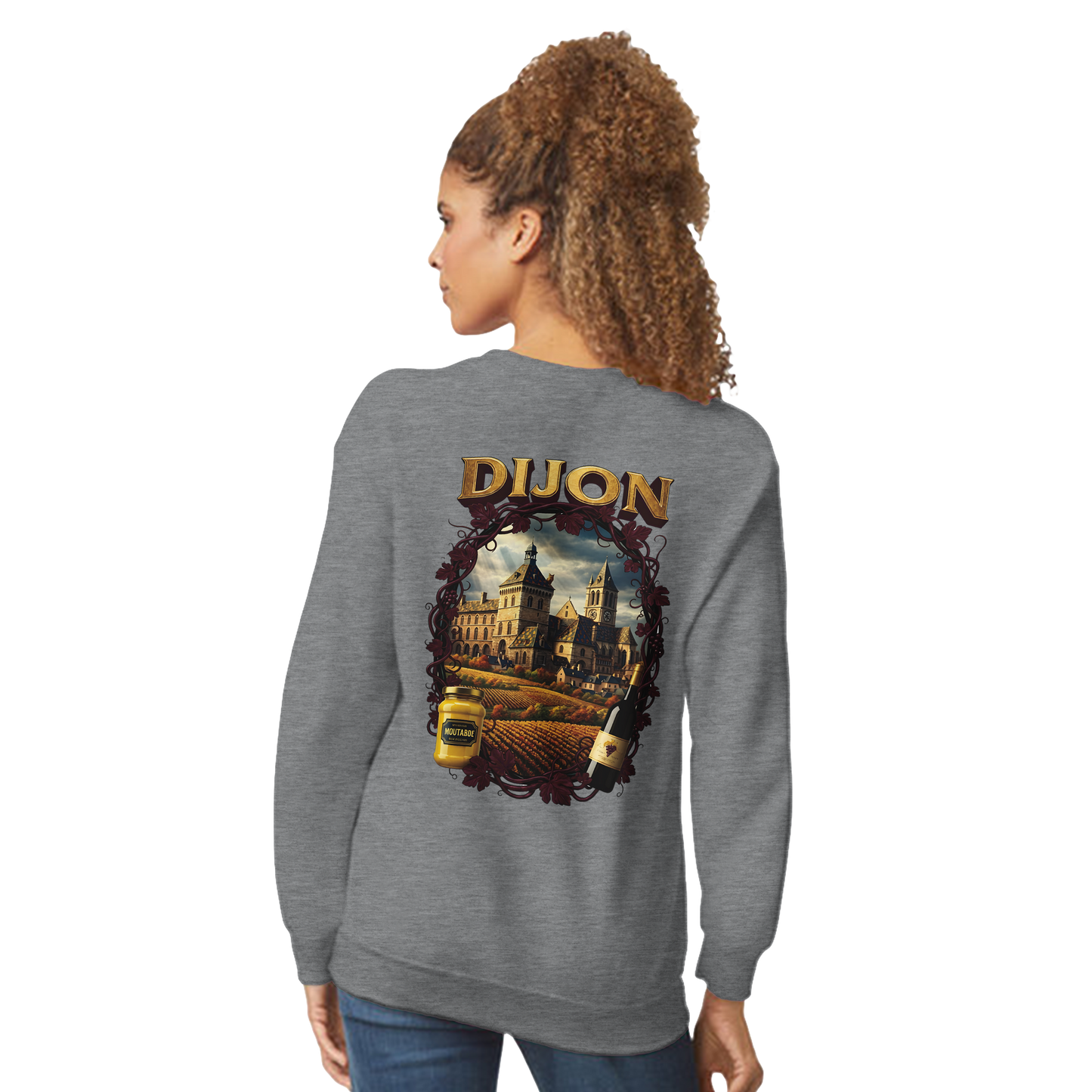 Unisex-Sweatshirt Dijon, Frankreich klassisch Rundhals | Gildan® 18000