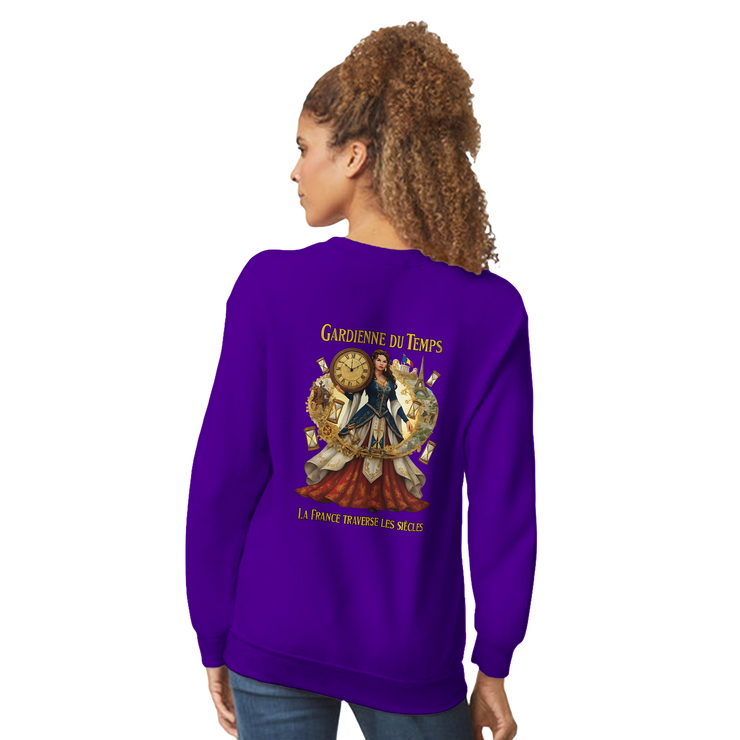 Sweat-shirt Femme Gardienne du Temps - Confort Premium et Coupe Classique