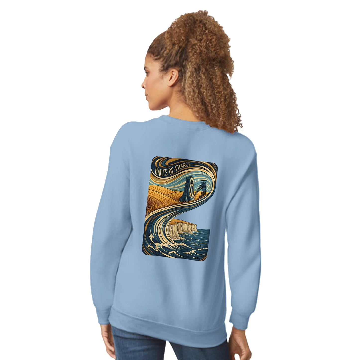 Unisex Nord-Pas-de-Calais classic crewneck sweatshirt | Gildan® 18000