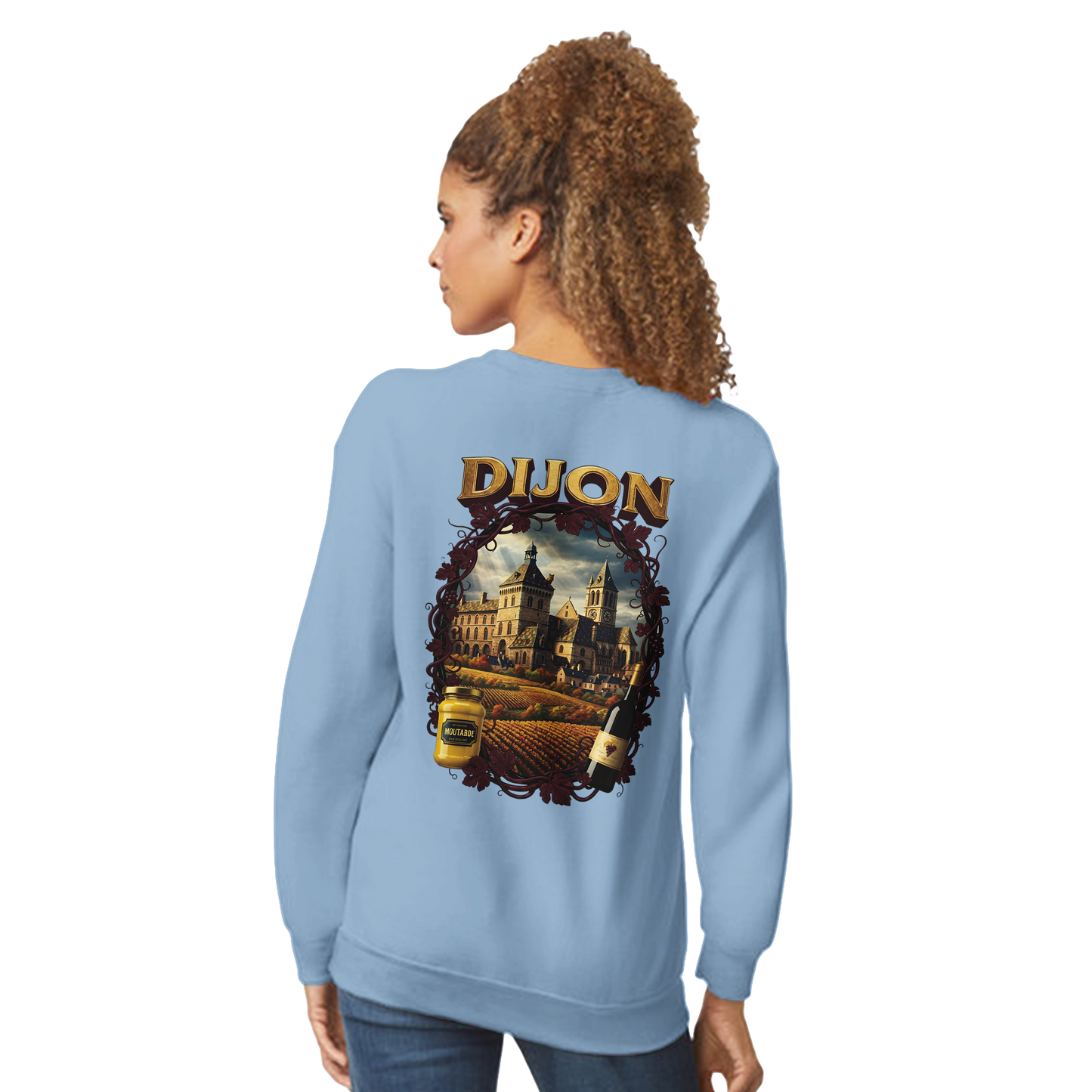 Unisex-Sweatshirt Dijon, Frankreich klassisch Rundhals | Gildan® 18000
