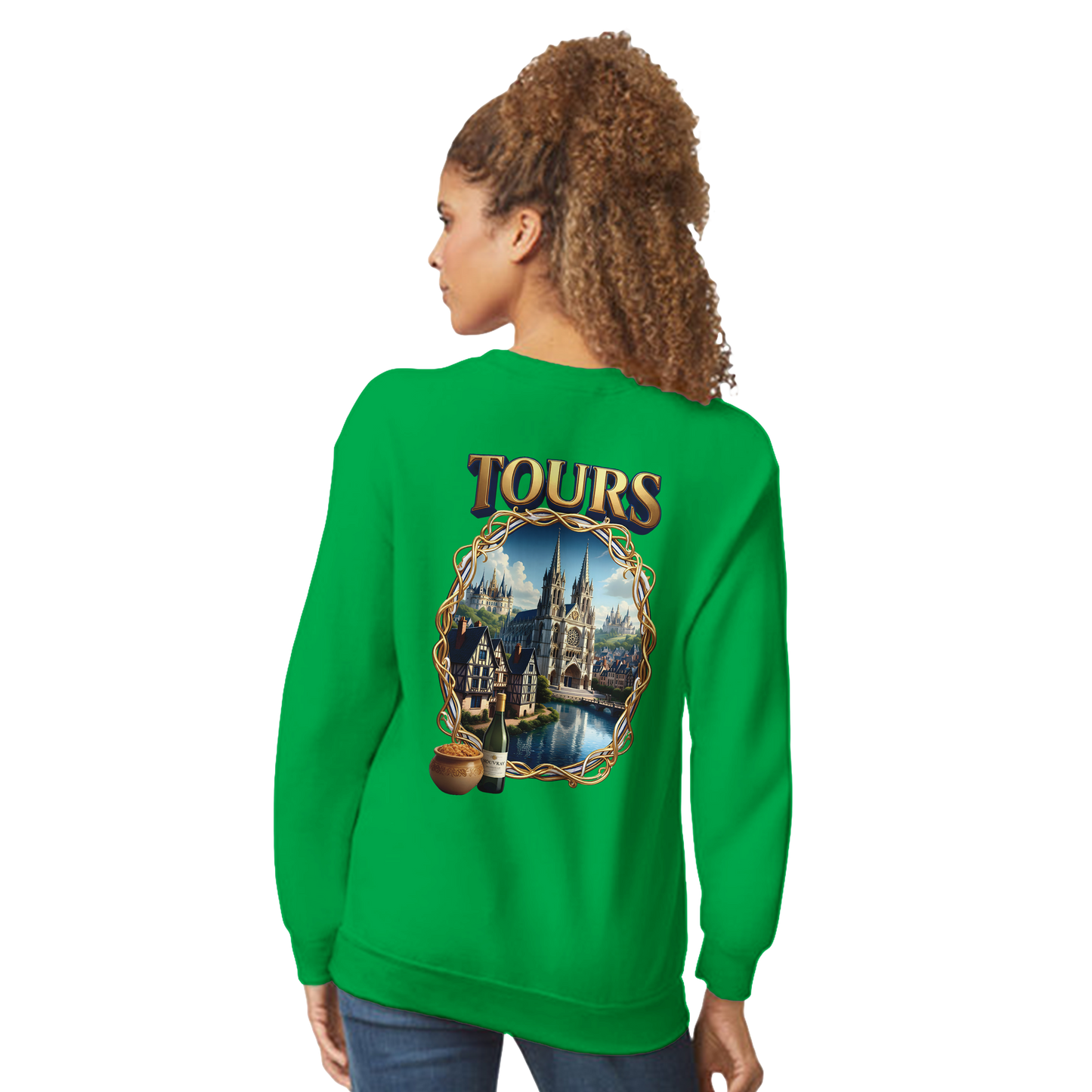 Unisex Sweatshirt Tours French City Classic Crewneck | Gildan® 18000