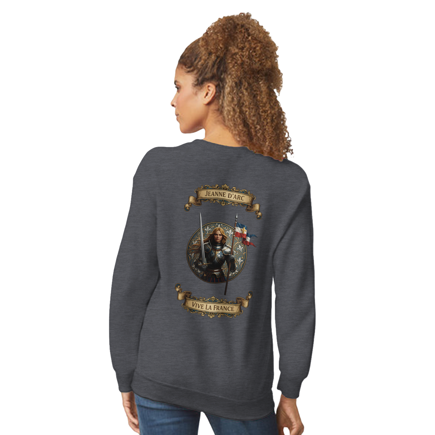 Damen-Sweatshirt Jeanne d'Arc klassischer Rundhalsausschnitt | Gildan® 18000