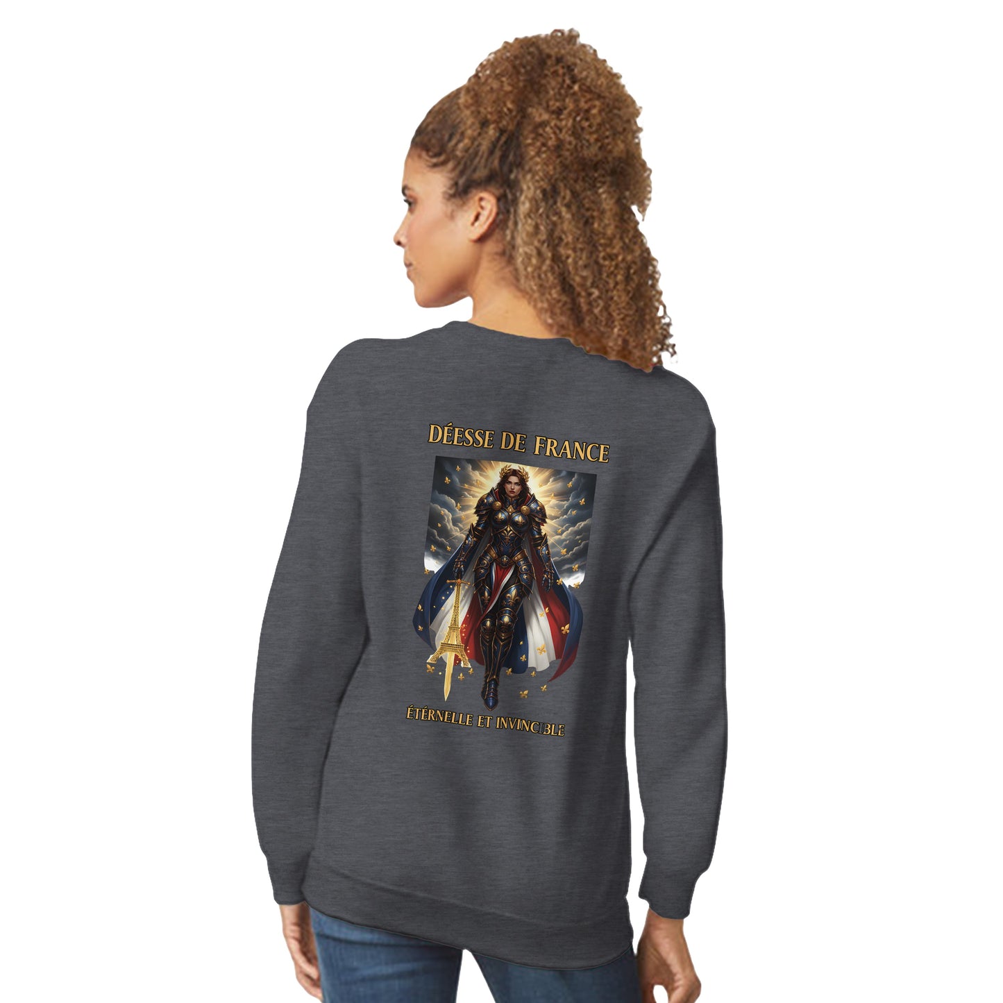 Women's Sweatshirt Goddess of France Style-French Classic Crewneck | Gildan® 18000