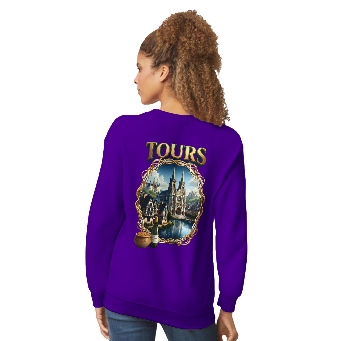 Unisex Sweatshirt Tours French City Classic Crewneck | Gildan® 18000