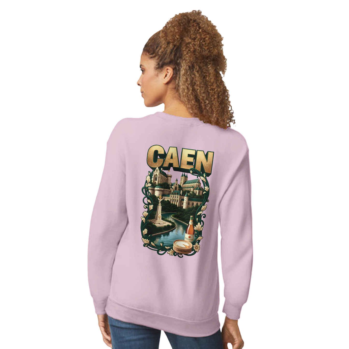 Sweatshirt Caen Stadt in Frankreich klassisch Unisex Rundhals | Gildan® 18000
