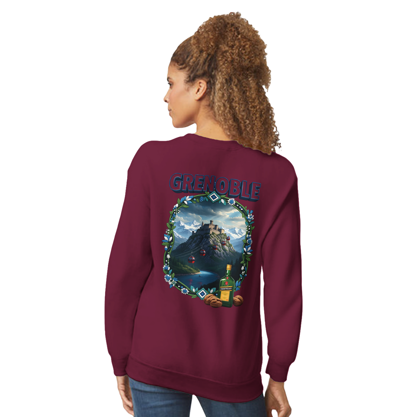 Grenoble city of France classic unisex crewneck sweatshirt | Gildan® 18000