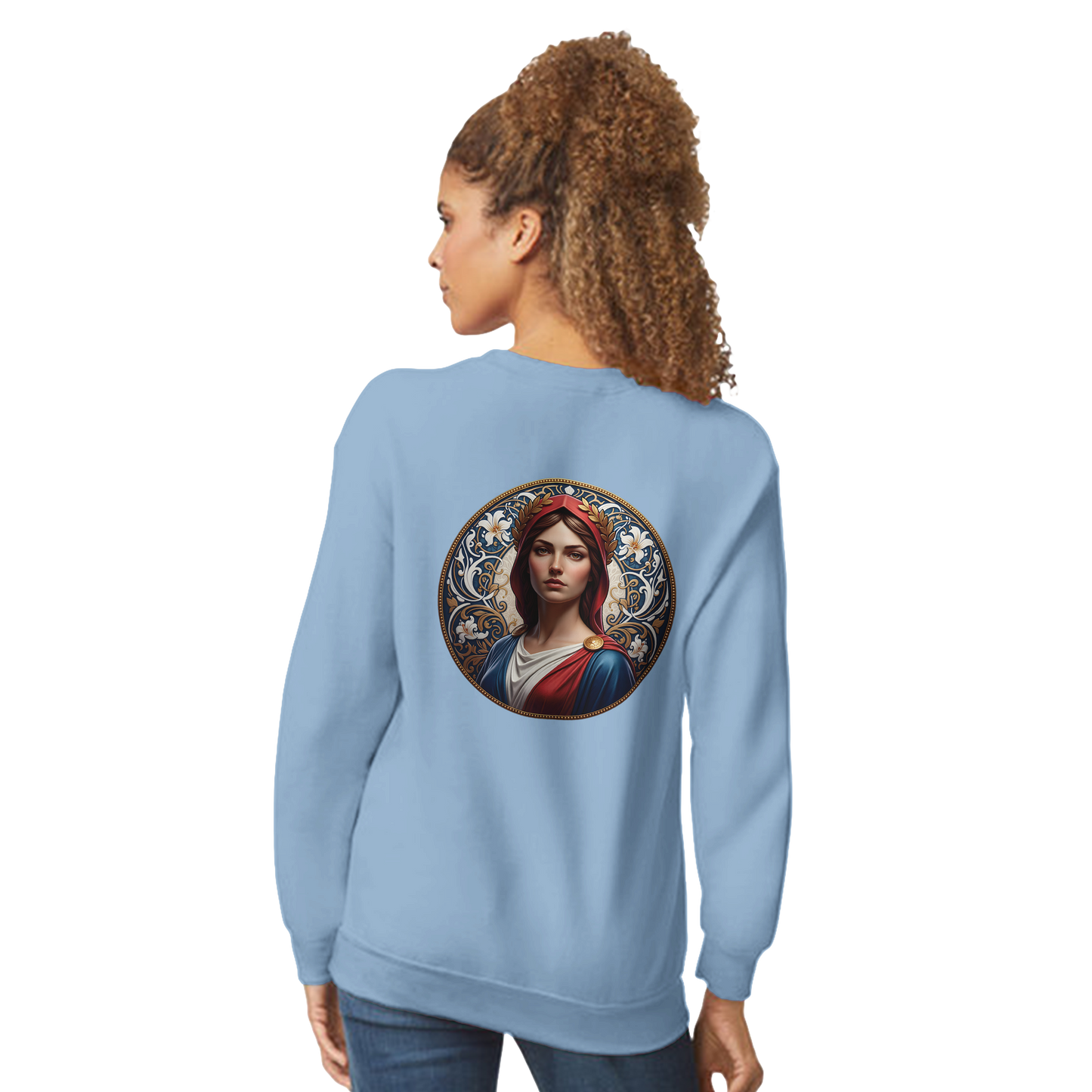 Damen-Sweatshirt Marianne klassisch Rundhals | Gildan® 18000