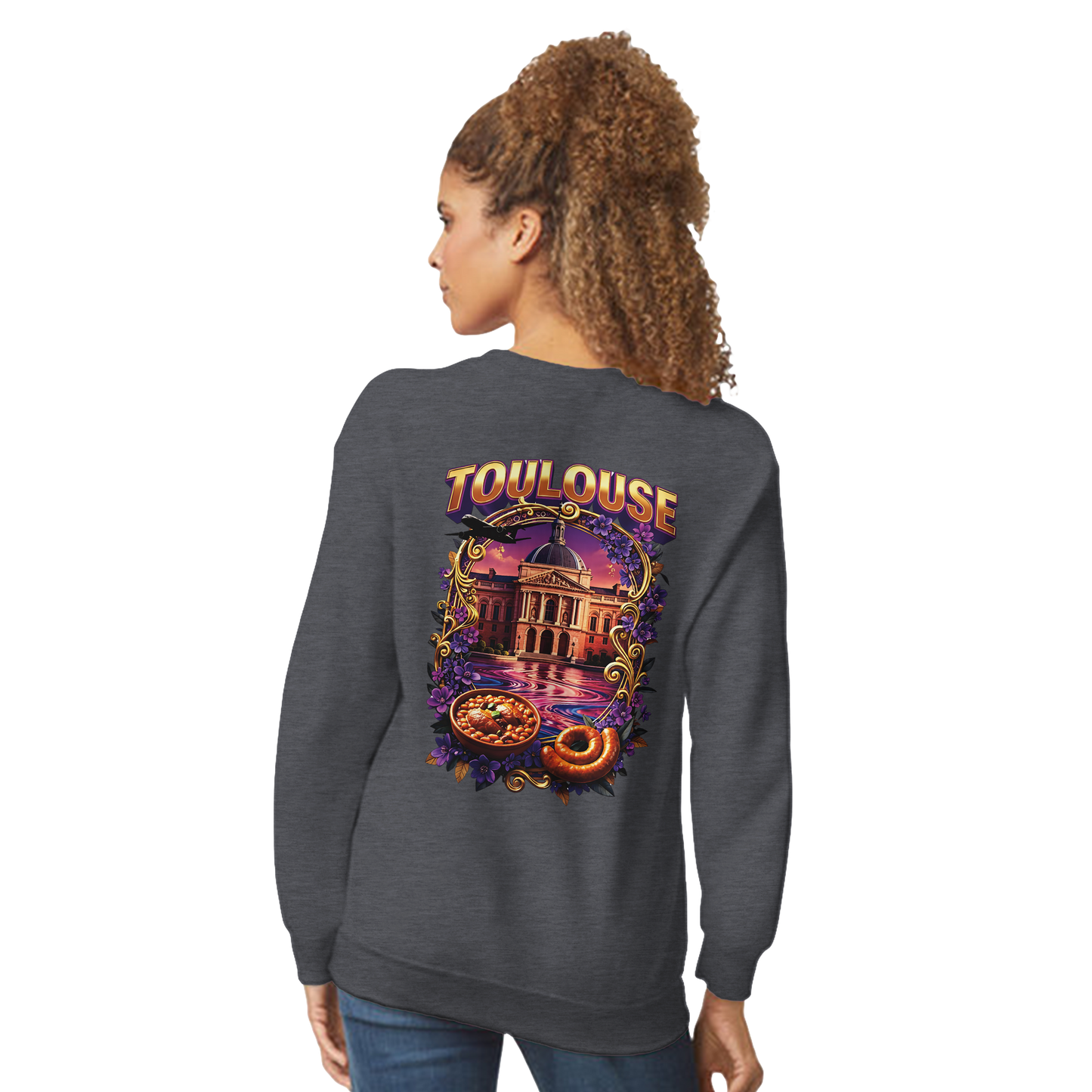 Unisex Sweatshirt Toulouse Classic French City Crewneck | Gildan® 18000