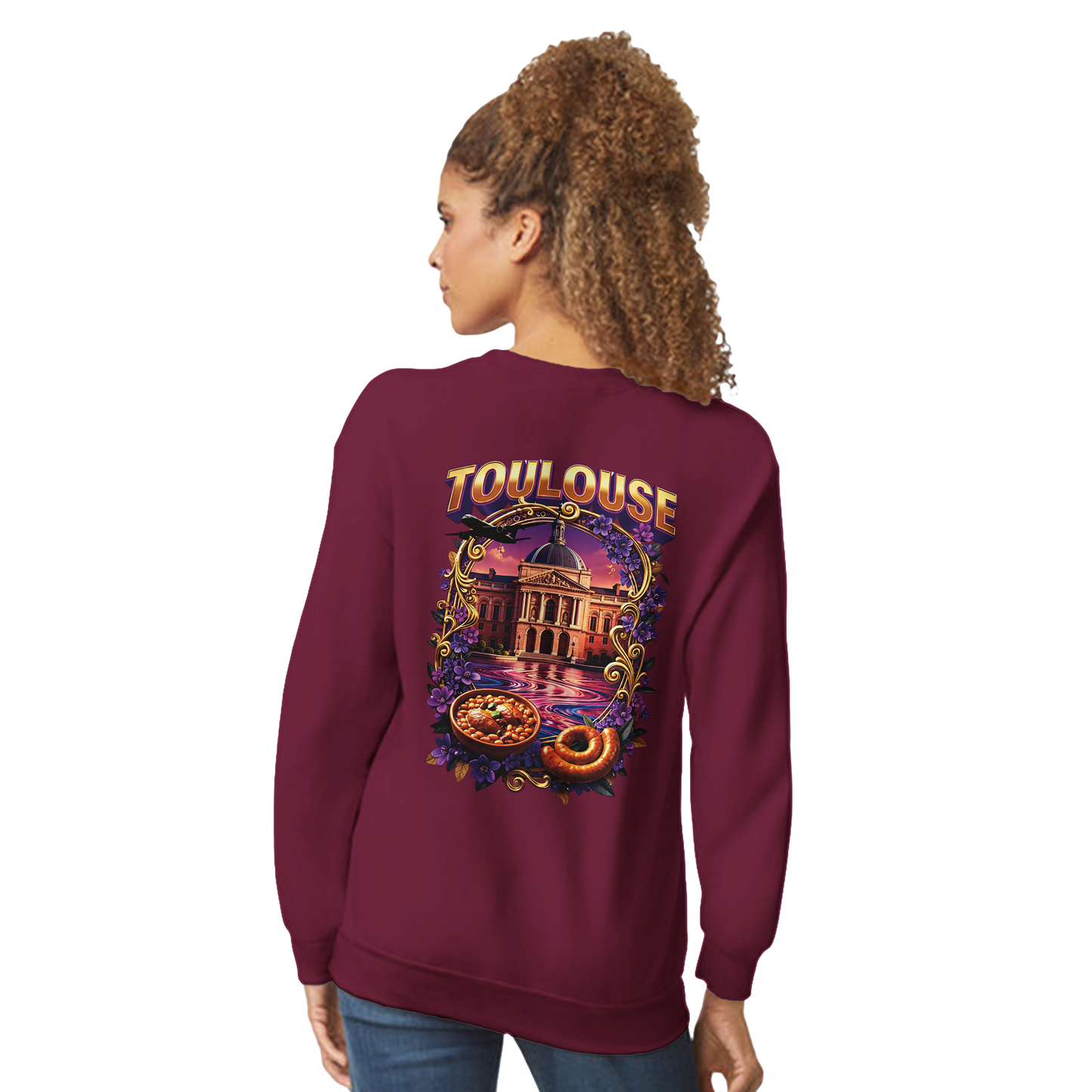 Unisex Sweatshirt Toulouse Classic French City Crewneck | Gildan® 18000
