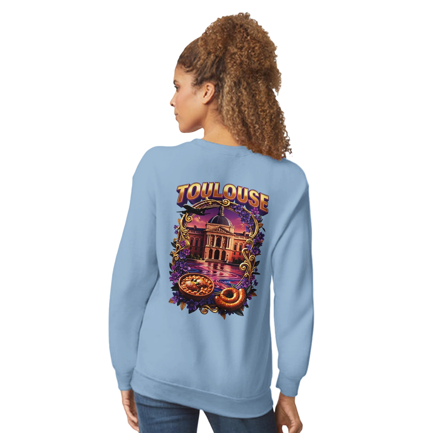 Unisex Sweatshirt Toulouse Classic French City Crewneck | Gildan® 18000