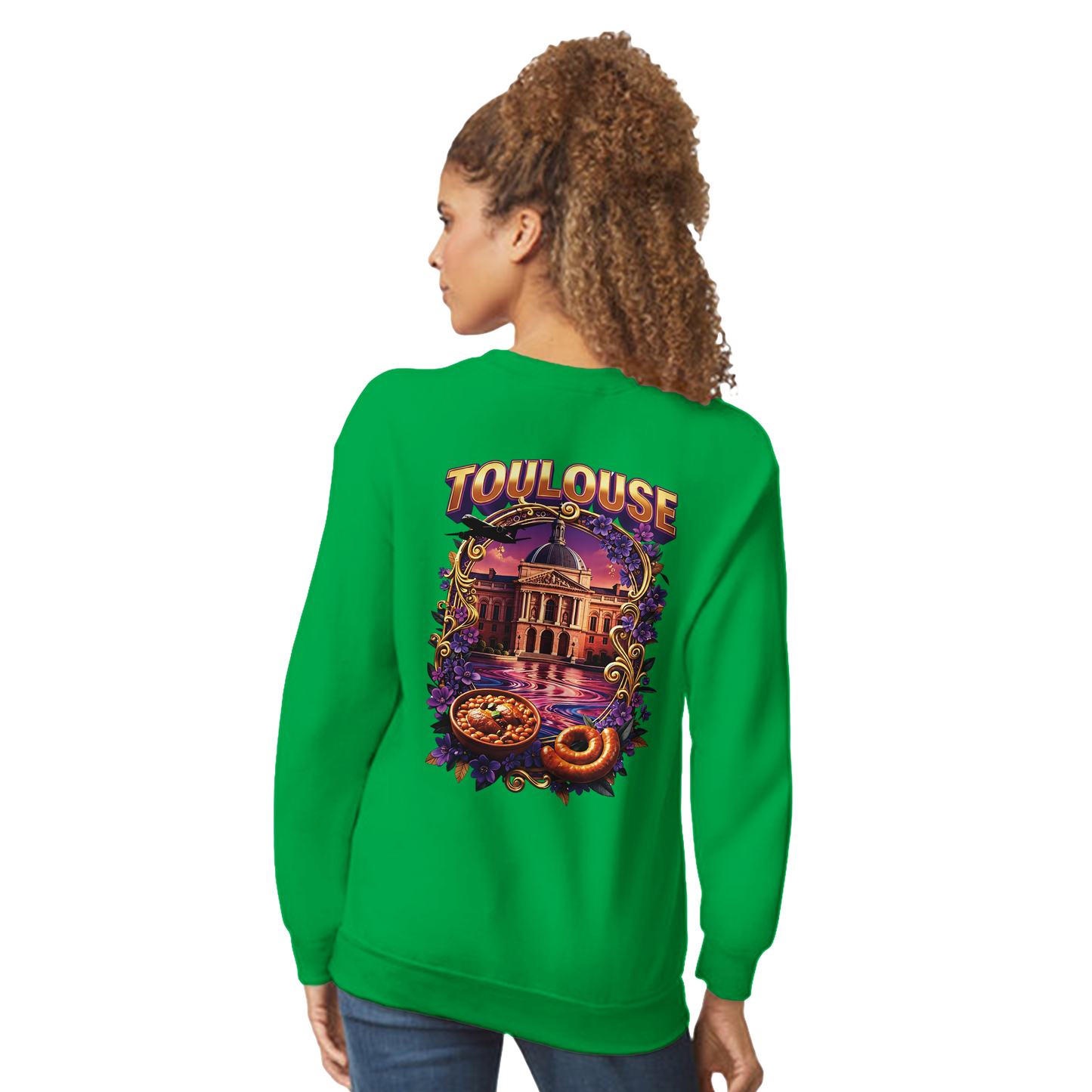 Unisex Sweatshirt Toulouse Classic French City Crewneck | Gildan® 18000